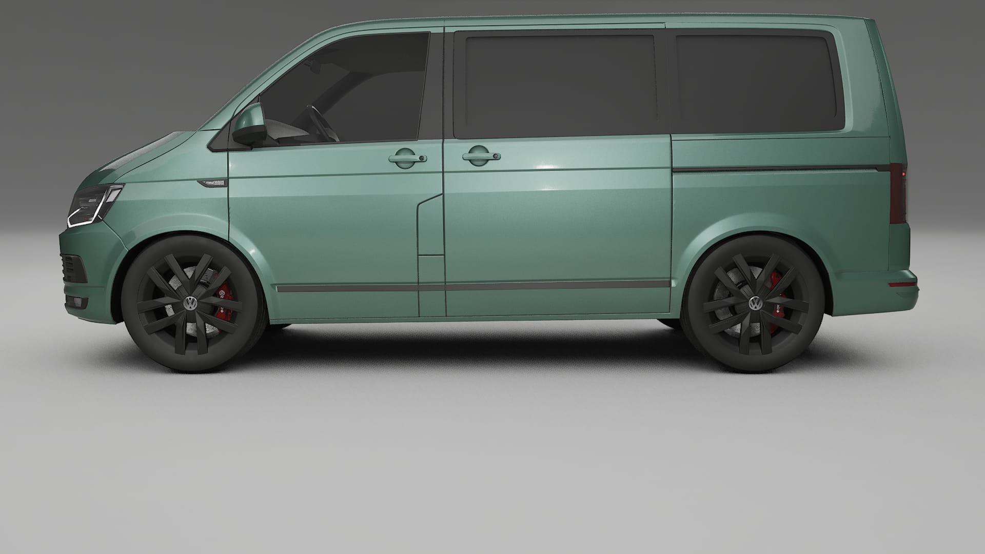 VW Transporter T6 Multivan TPU Lackskyddsfilm | EVERGREEN Färgskiftande PPF – Komplett Förskuret Kit