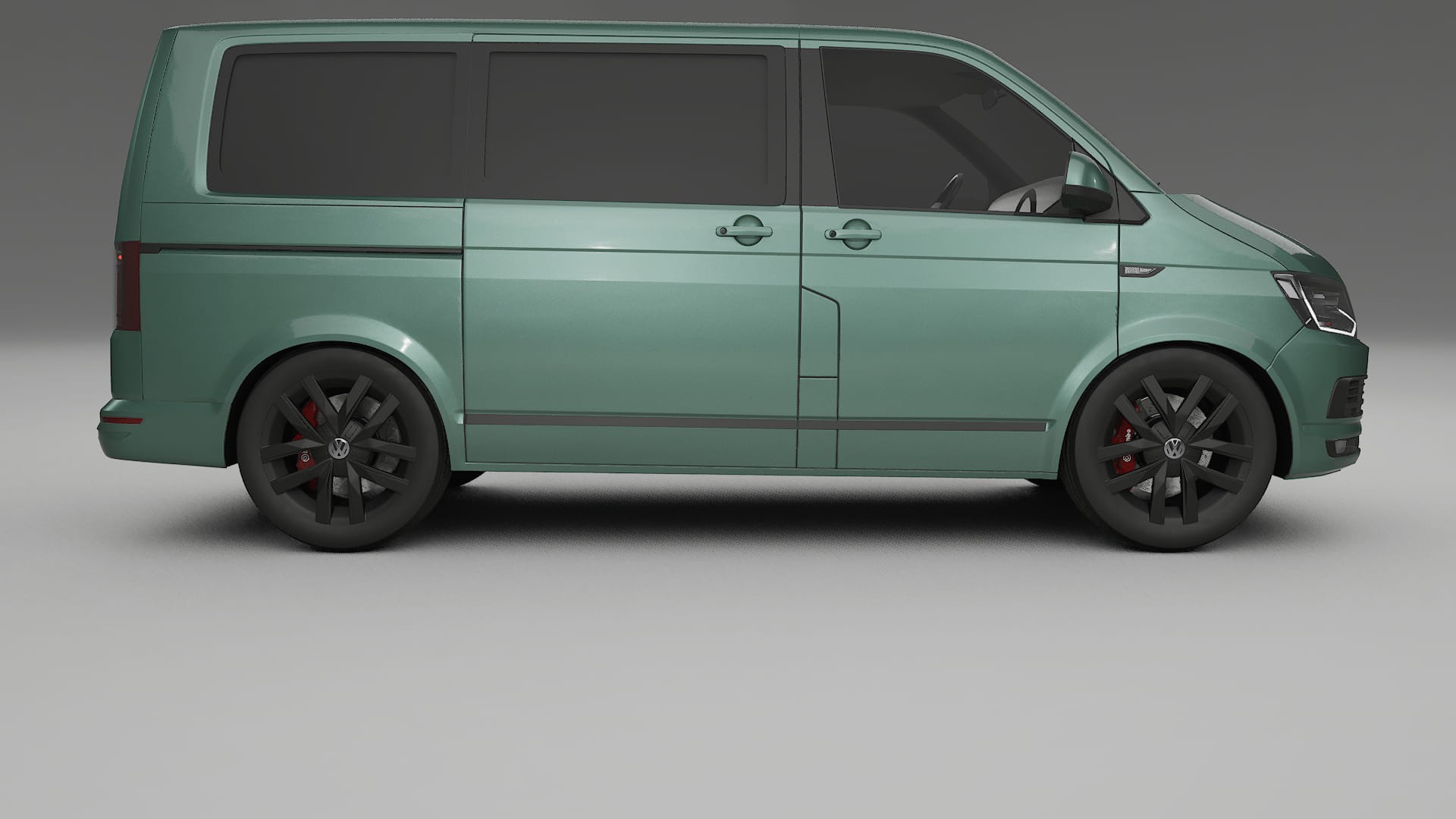 VW Transporter T6 Multivan TPU Lackskyddsfilm | EVERGREEN Färgskiftande PPF – Komplett Förskuret Kit