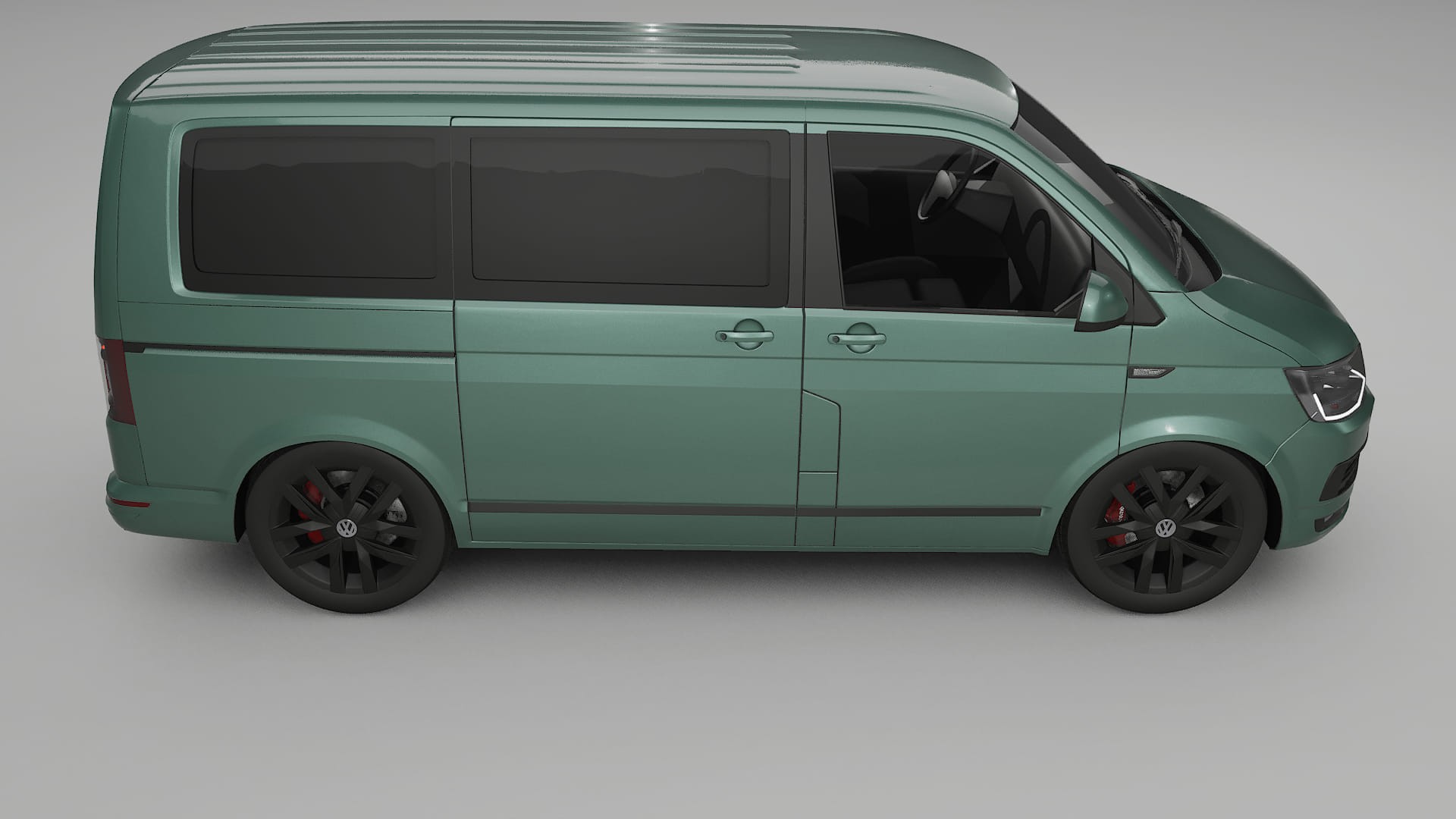 VW Transporter T6 Multivan TPU Lackskyddsfilm | EVERGREEN Färgskiftande PPF – Komplett Förskuret Kit