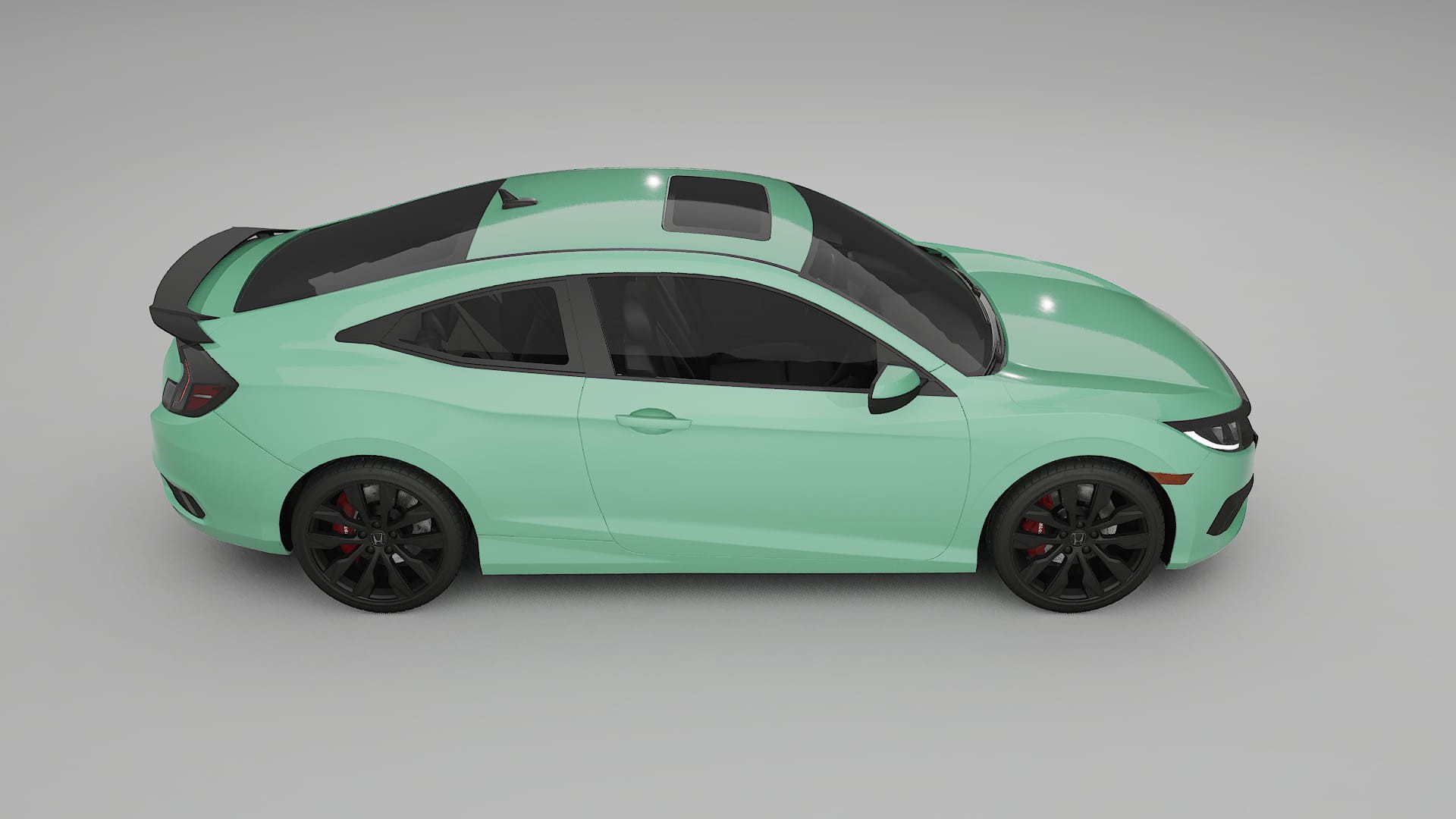 Honda Civic coupe prefacelift pre LCI TPU Lackskyddsfilm | DUSTY Färgskiftande PPF – Komplett Förskuret Kit