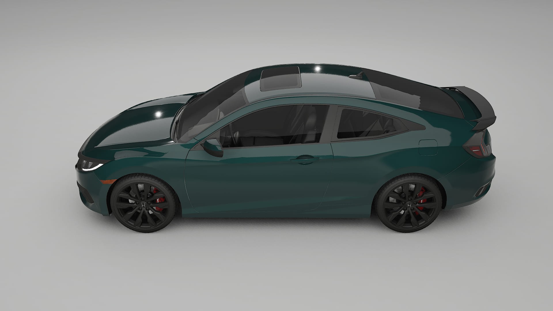 Honda Civic coupe prefacelift pre LCI TPU Lackskyddsfilm | INFERNO Färgskiftande PPF – Komplett Förskuret Kit