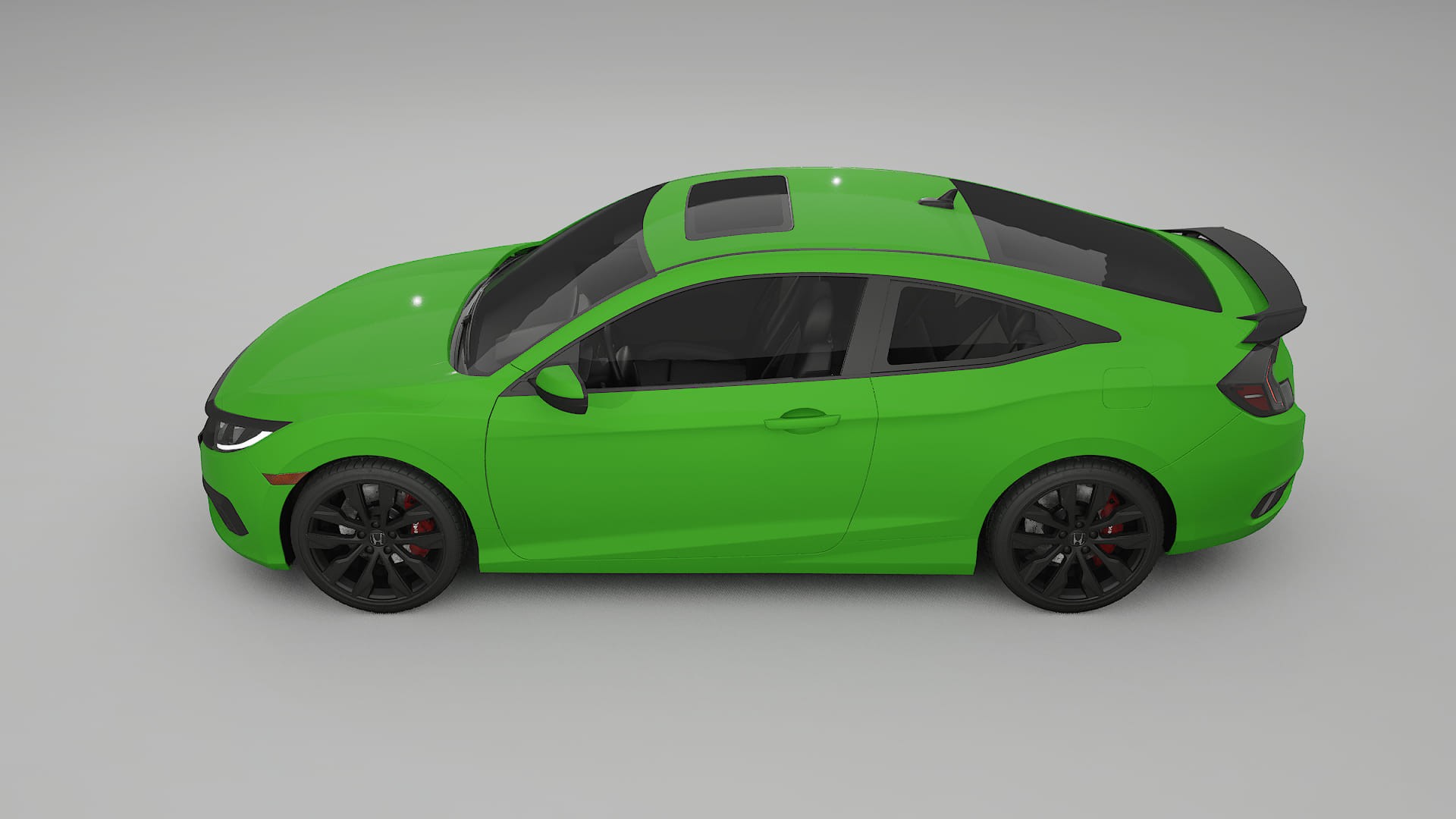 Honda Civic coupe prefacelift pre LCI TPU Lackskyddsfilm | VENOM Färgskiftande PPF – Komplett Förskuret Kit