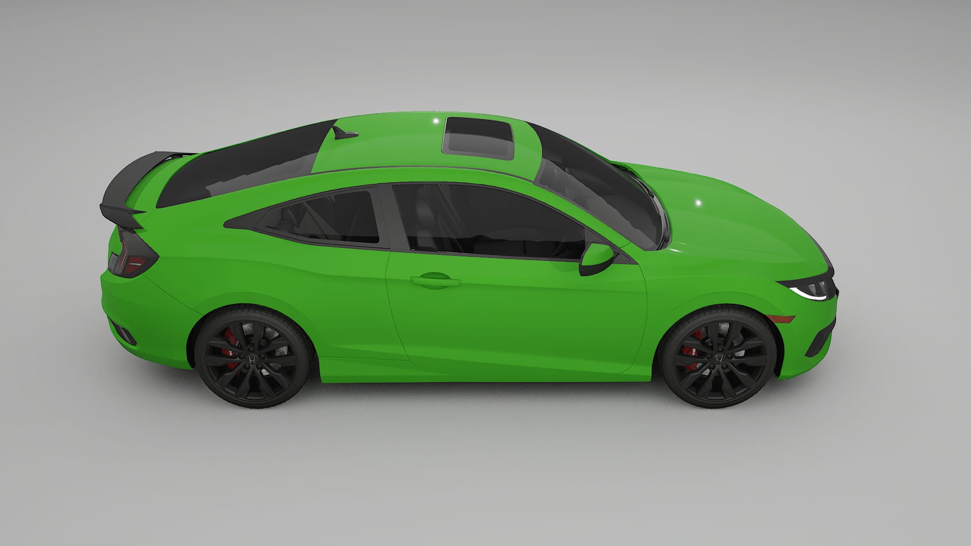 Honda Civic coupe prefacelift pre LCI TPU Lackskyddsfilm | VENOM Färgskiftande PPF – Komplett Förskuret Kit