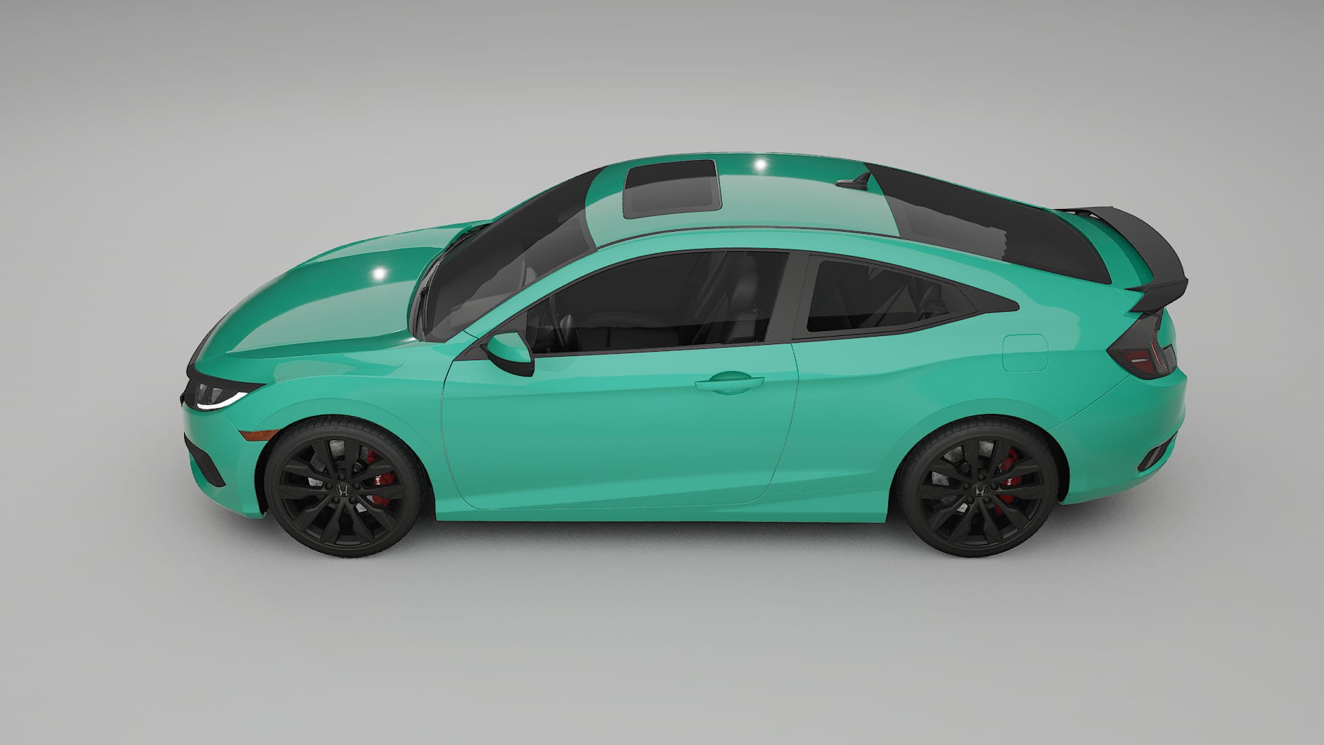 Honda Civic coupe prefacelift pre LCI TPU Lackskyddsfilm | JEWEL Färgskiftande PPF – Komplett Förskuret Kit