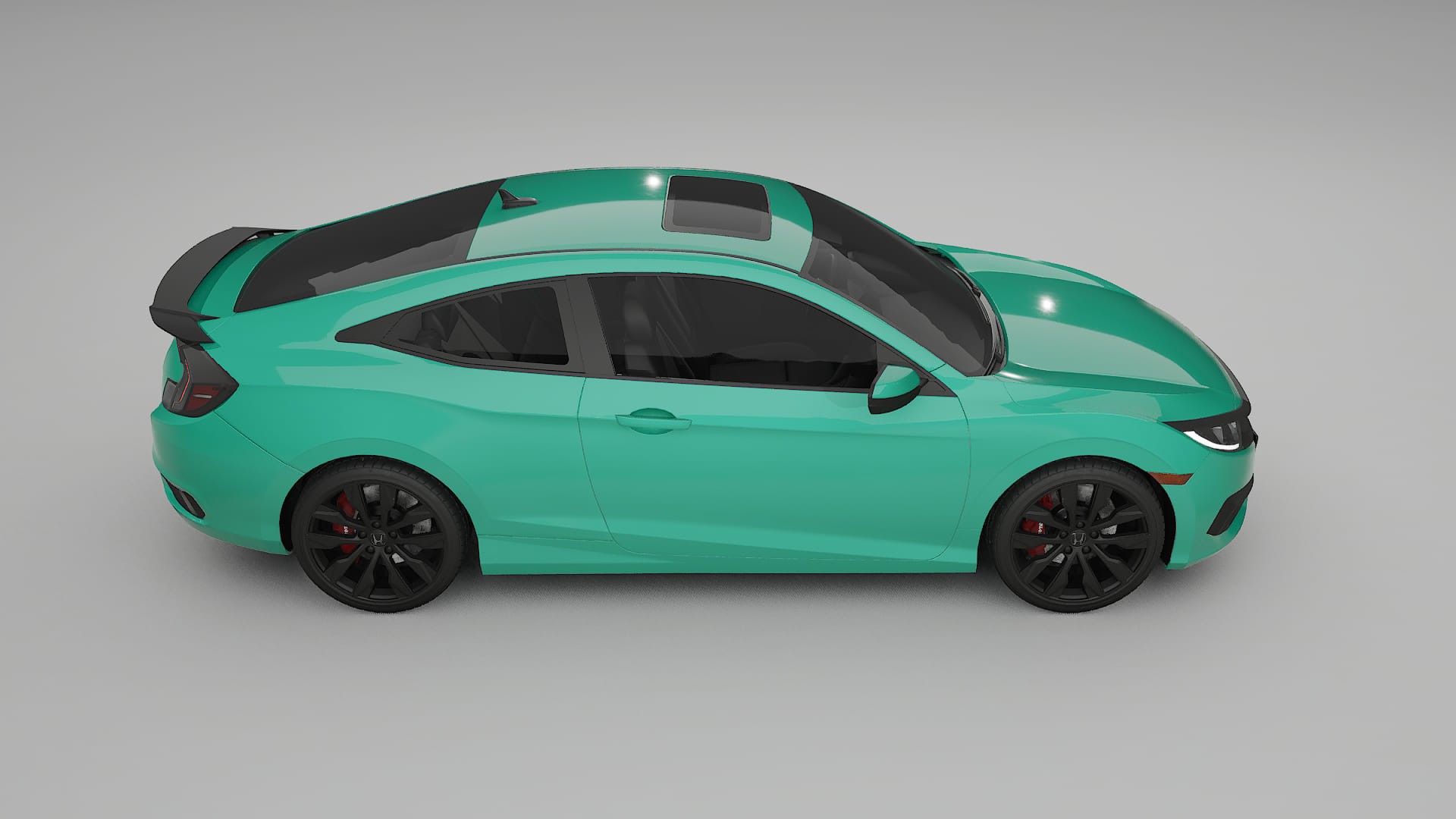 Honda Civic coupe prefacelift pre LCI TPU Lackskyddsfilm | JEWEL Färgskiftande PPF – Komplett Förskuret Kit