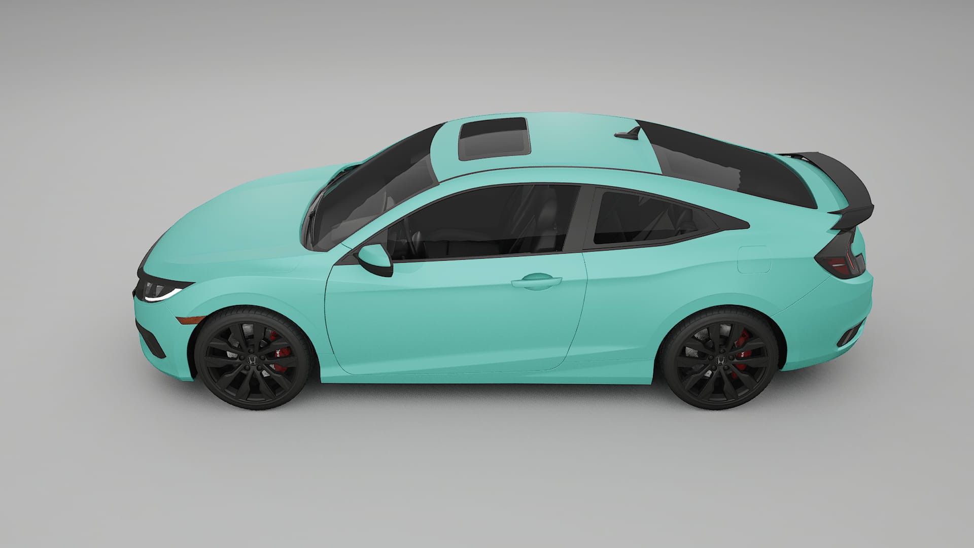 Honda Civic coupe prefacelift pre LCI TPU Lackskyddsfilm | FROST Färgskiftande PPF – Komplett Förskuret Kit