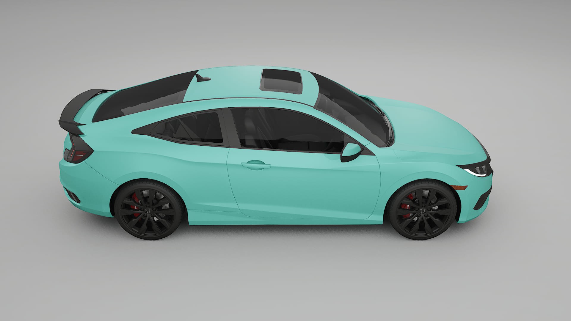 Honda Civic coupe prefacelift pre LCI TPU Lackskyddsfilm | FROST Färgskiftande PPF – Komplett Förskuret Kit