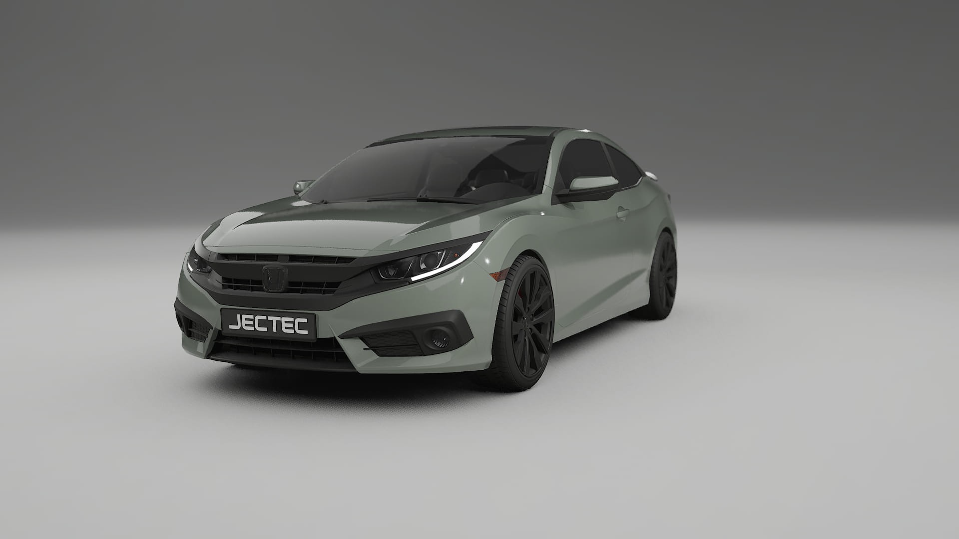 Honda Civic coupe prefacelift pre LCI TPU Lackskyddsfilm | SLATE Färgskiftande PPF – Komplett Förskuret Kit