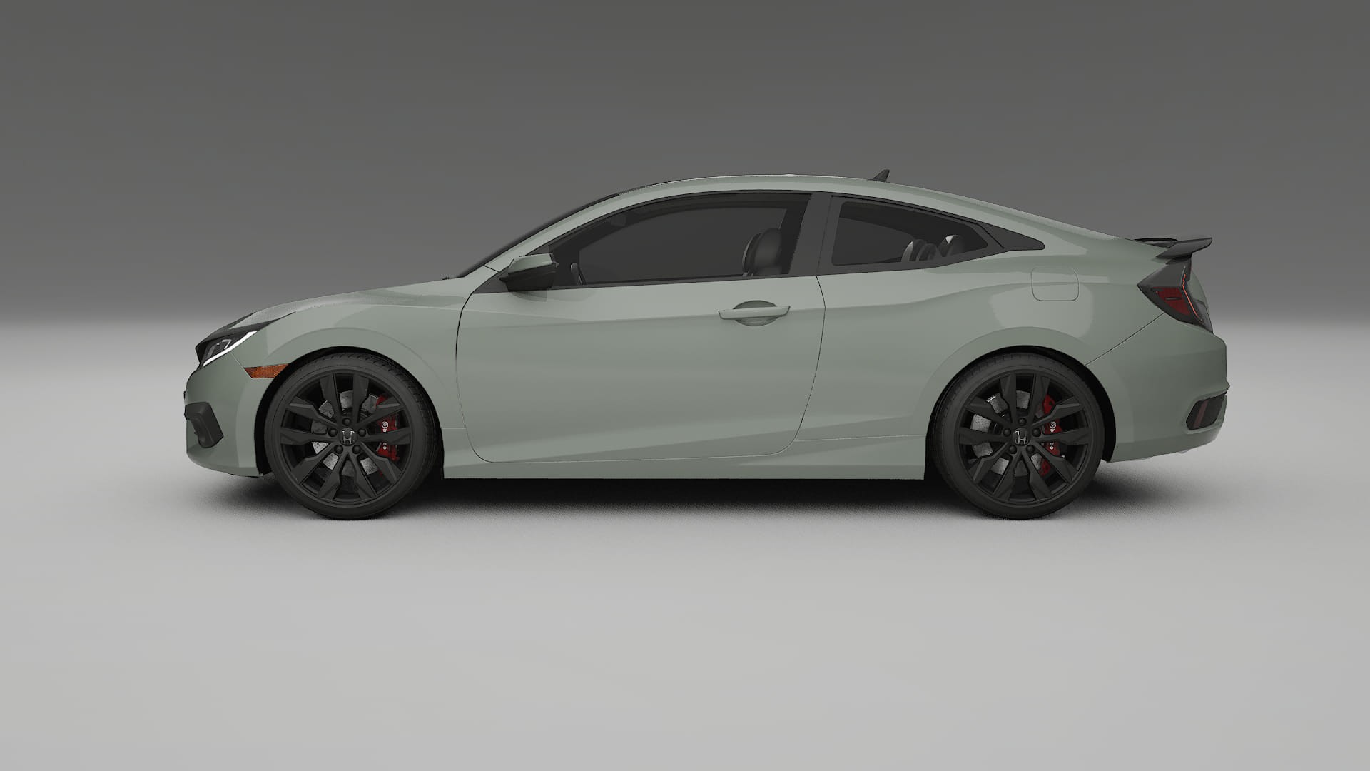 Honda Civic coupe prefacelift pre LCI TPU Lackskyddsfilm | SLATE Färgskiftande PPF – Komplett Förskuret Kit
