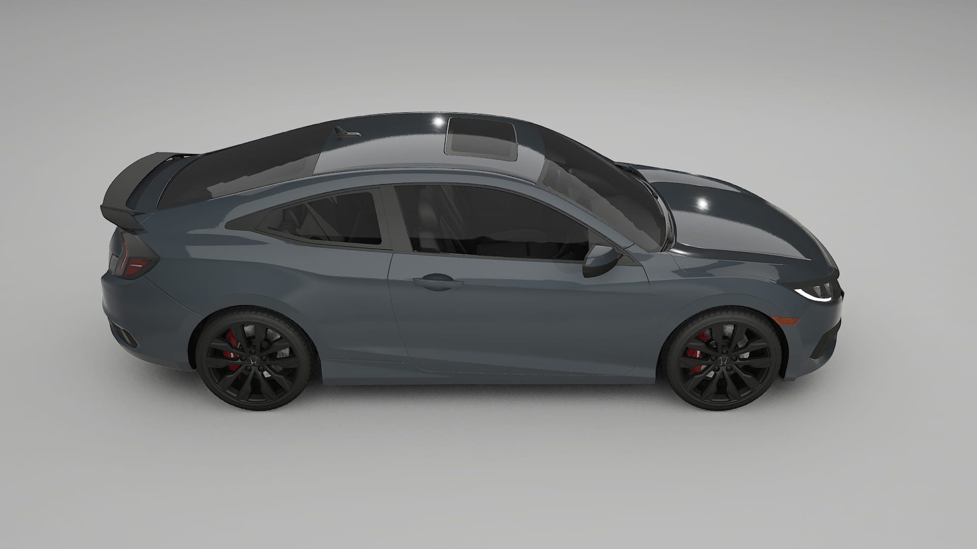 Honda Civic coupe prefacelift pre LCI TPU Lackskyddsfilm | GRANITE Färgskiftande PPF – Komplett Förskuret Kit