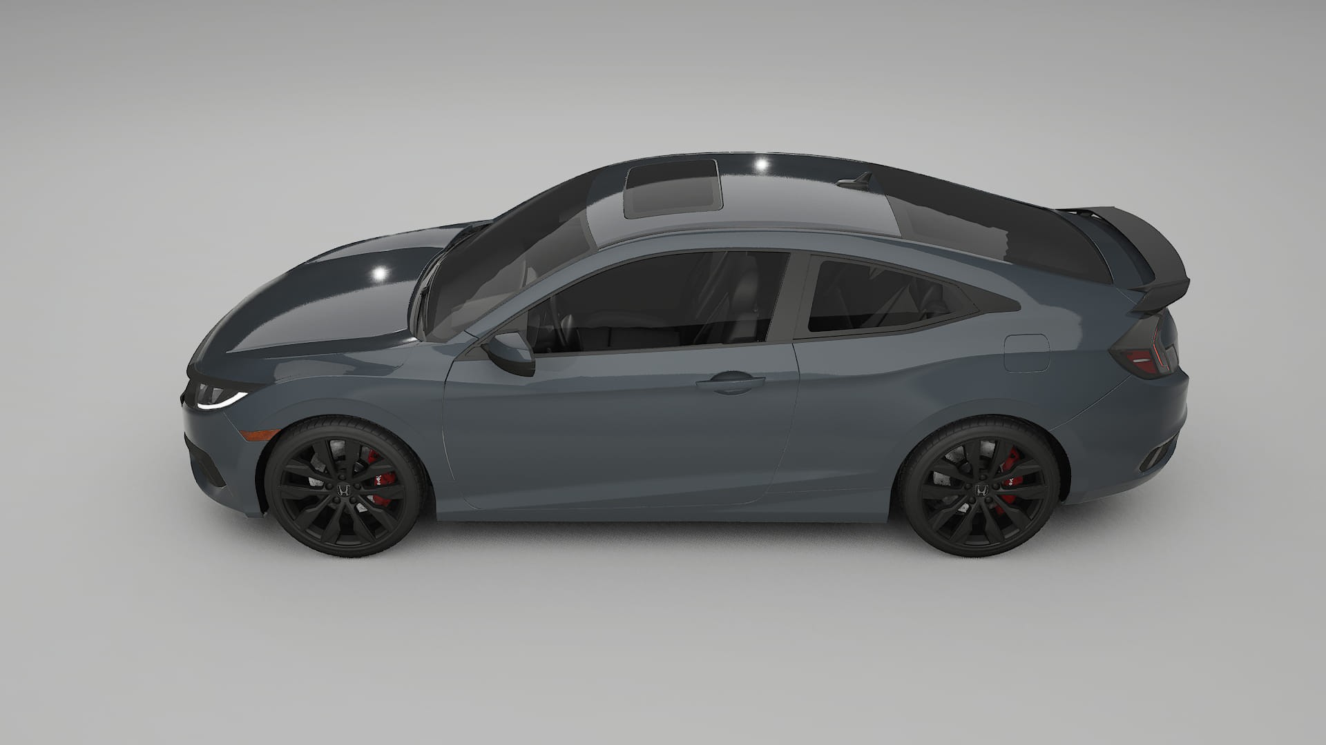 Honda Civic coupe prefacelift pre LCI TPU Lackskyddsfilm | GRANITE Färgskiftande PPF – Komplett Förskuret Kit