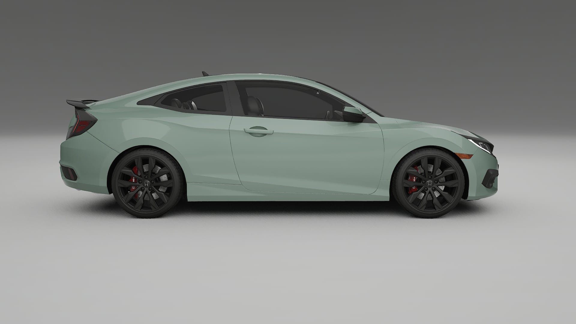 Honda Civic coupe prefacelift pre LCI TPU Lackskyddsfilm | CINDER Färgskiftande PPF – Komplett Förskuret Kit