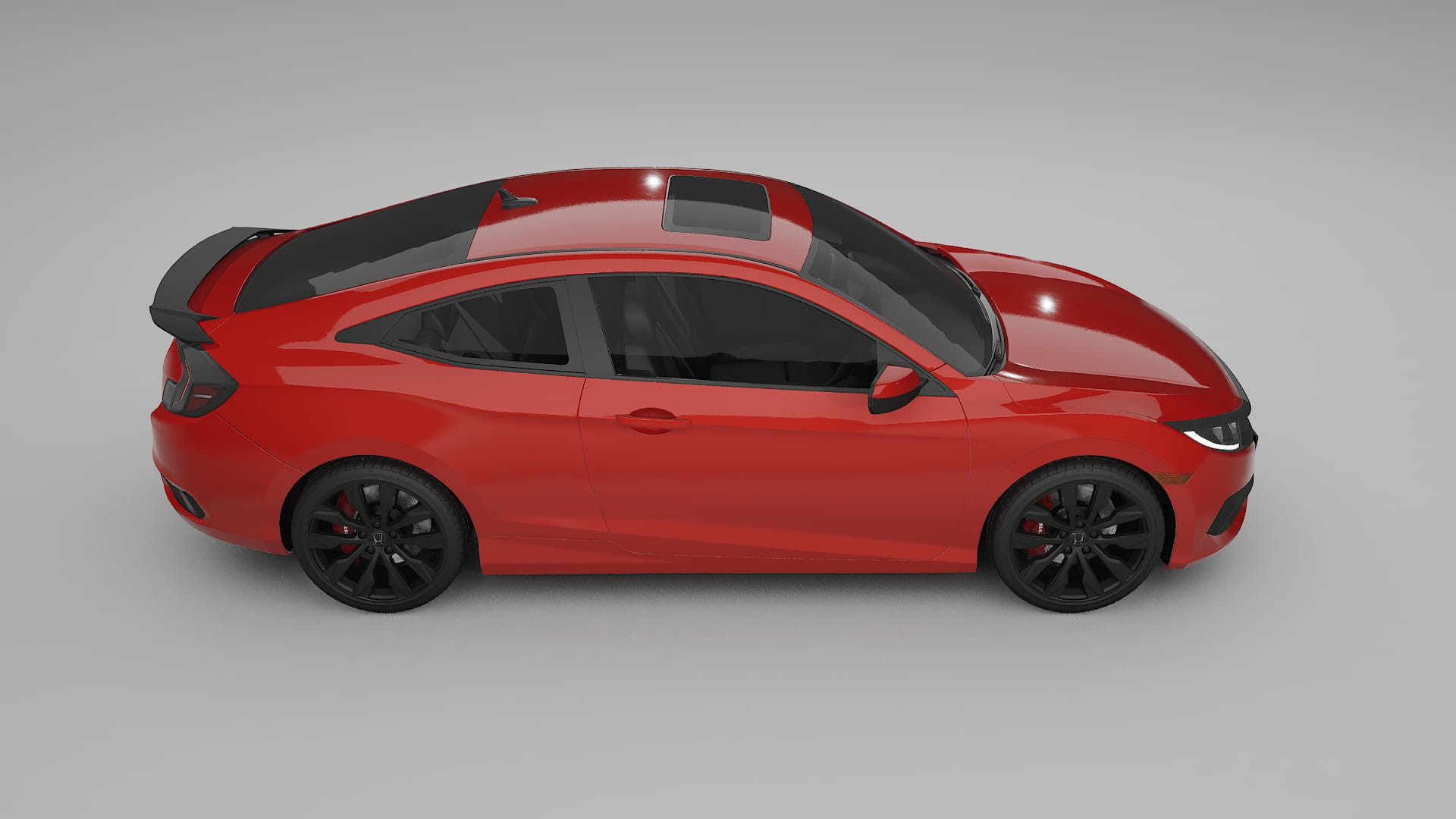 Honda Civic coupe prefacelift pre LCI TPU Lackskyddsfilm | BLAZE Färgskiftande PPF – Komplett Förskuret Kit