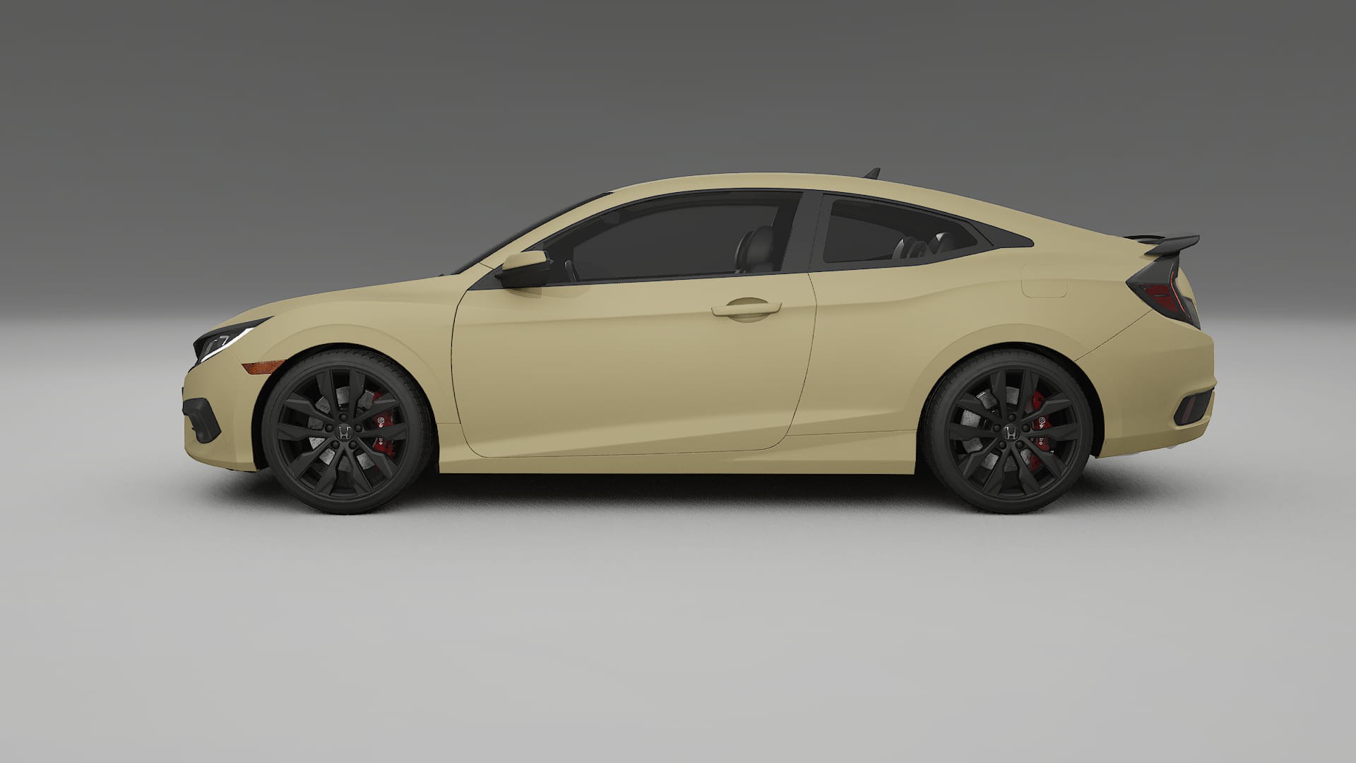 Honda Civic coupe prefacelift pre LCI TPU Lackskyddsfilm | SAND Färgskiftande PPF – Komplett Förskuret Kit
