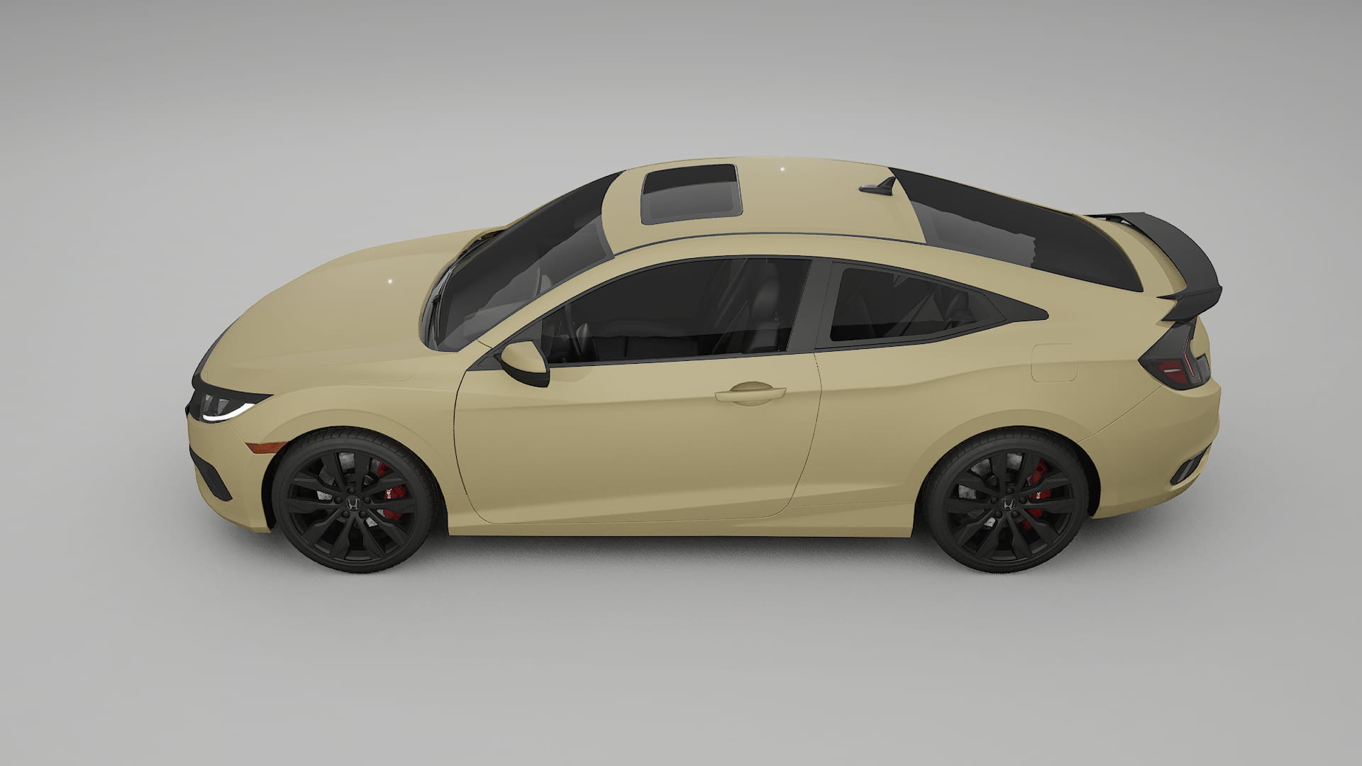 Honda Civic coupe prefacelift pre LCI TPU Lackskyddsfilm | SAND Färgskiftande PPF – Komplett Förskuret Kit