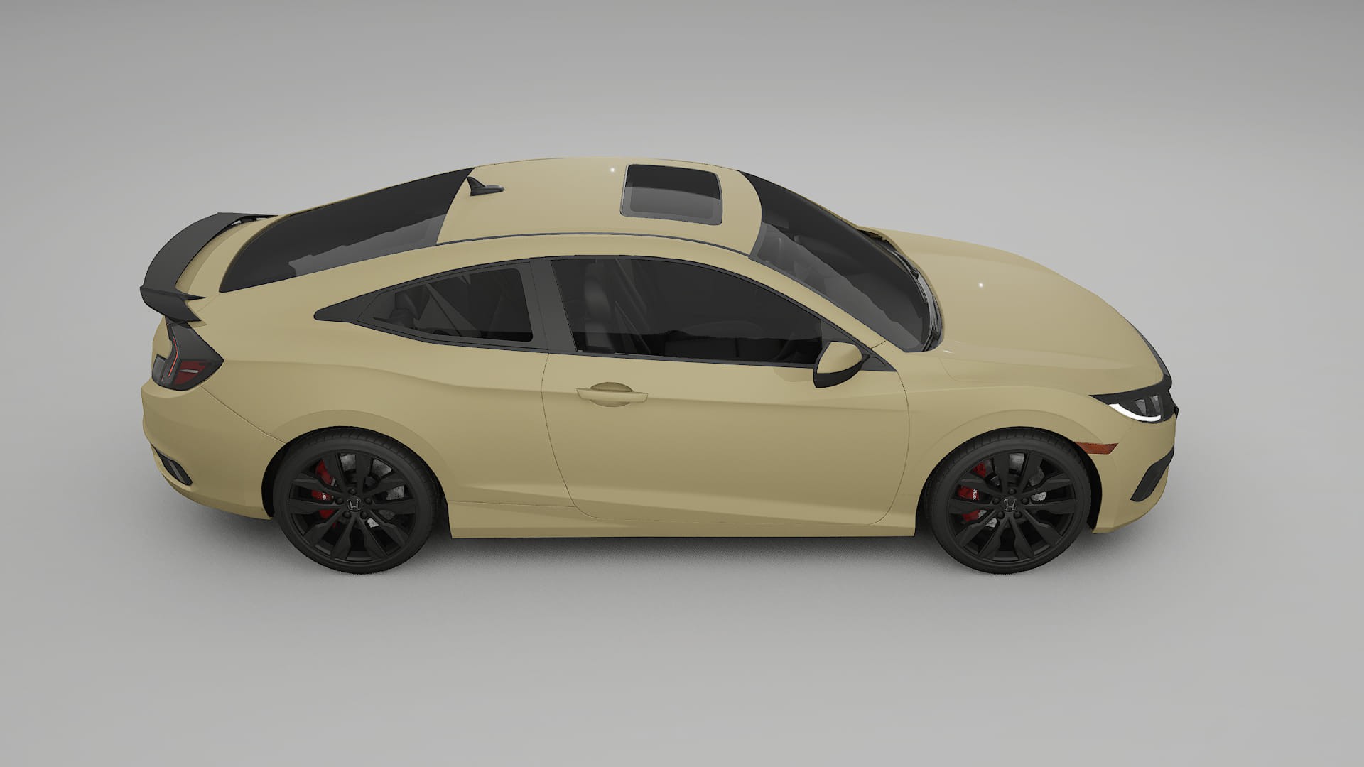 Honda Civic coupe prefacelift pre LCI TPU Lackskyddsfilm | SAND Färgskiftande PPF – Komplett Förskuret Kit