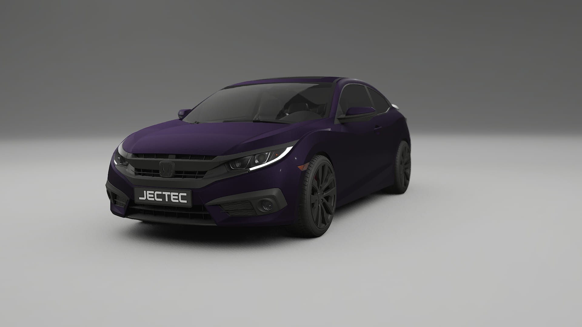 Honda Civic coupe prefacelift pre LCI TPU Lackskyddsfilm | VIOLET Färgskiftande PPF – Komplett Förskuret Kit