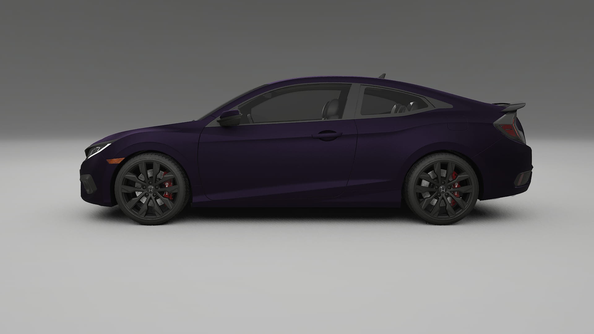 Honda Civic coupe prefacelift pre LCI TPU Lackskyddsfilm | VIOLET Färgskiftande PPF – Komplett Förskuret Kit