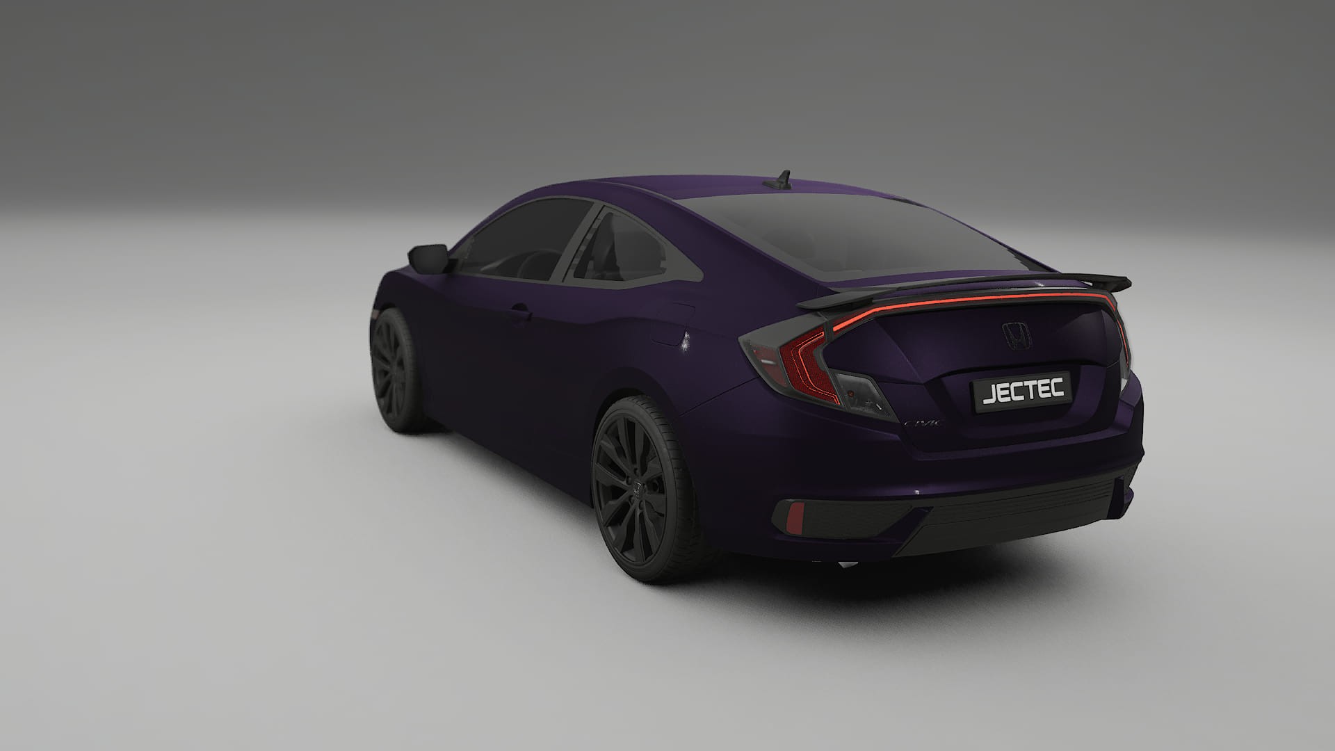 Honda Civic coupe prefacelift pre LCI TPU Lackskyddsfilm | VIOLET Färgskiftande PPF – Komplett Förskuret Kit