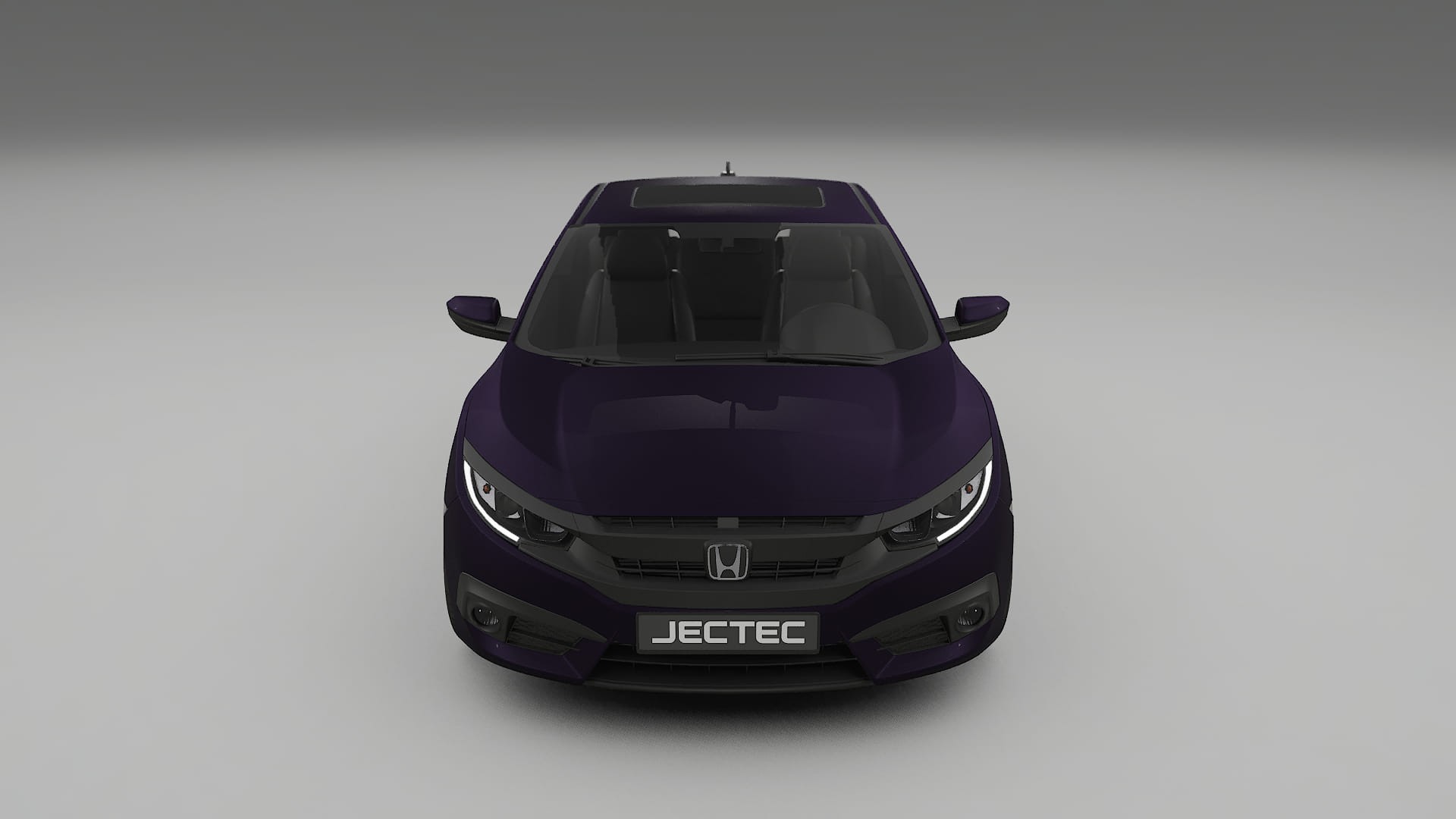 Honda Civic coupe prefacelift pre LCI TPU Lackskyddsfilm | VIOLET Färgskiftande PPF – Komplett Förskuret Kit