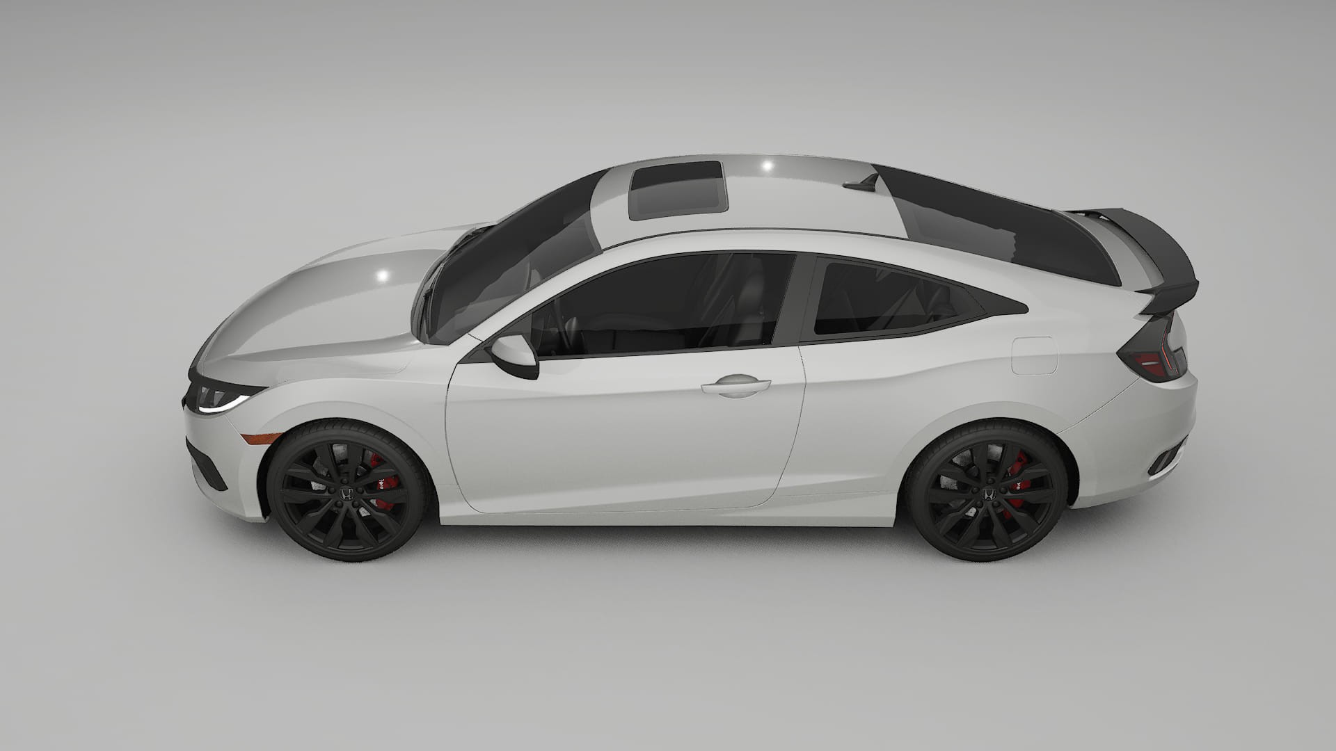 Honda Civic coupe prefacelift pre LCI TPU Lackskyddsfilm | PEARL Färgskiftande PPF – Komplett Förskuret Kit