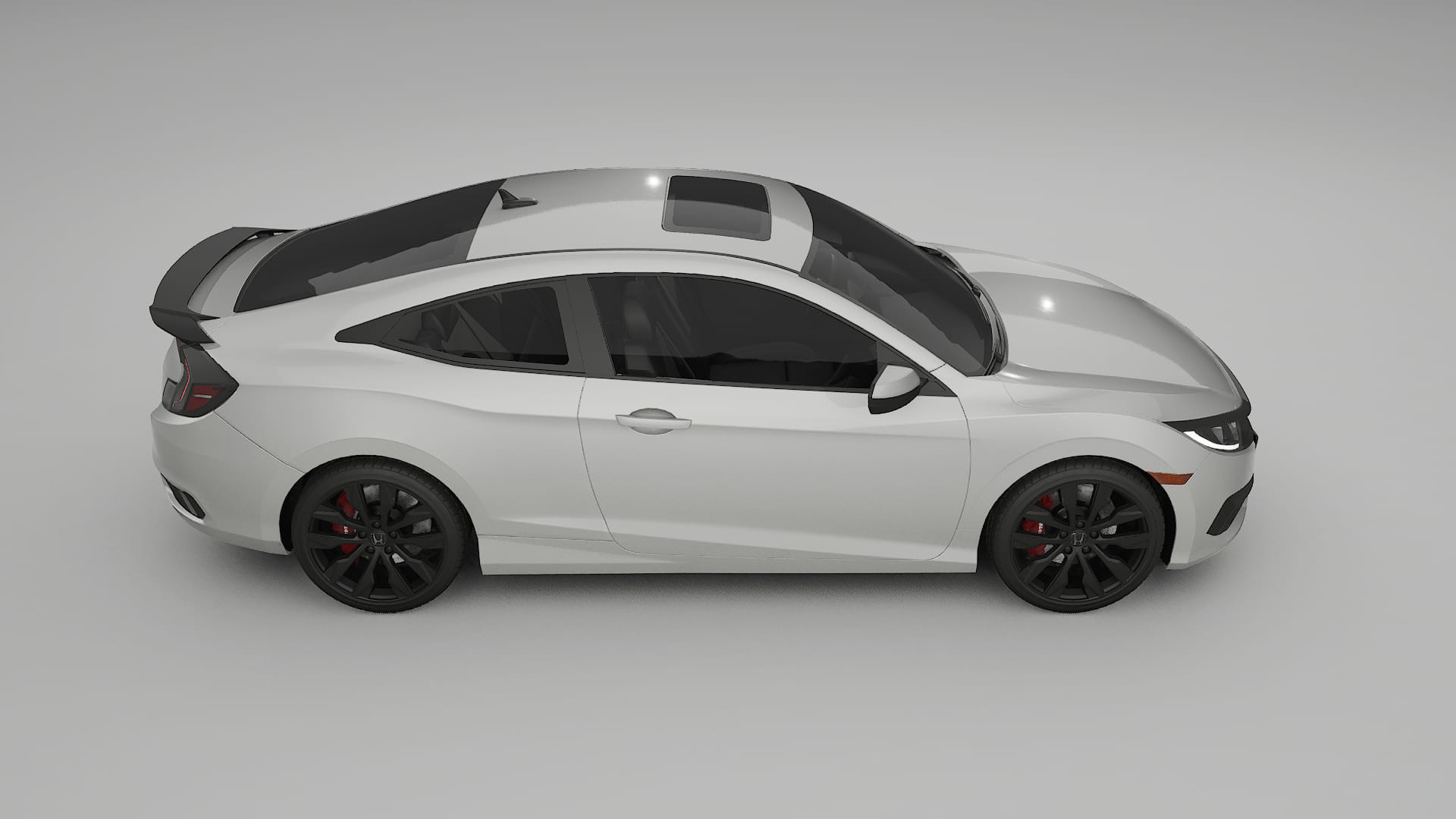 Honda Civic coupe prefacelift pre LCI TPU Lackskyddsfilm | PEARL Färgskiftande PPF – Komplett Förskuret Kit