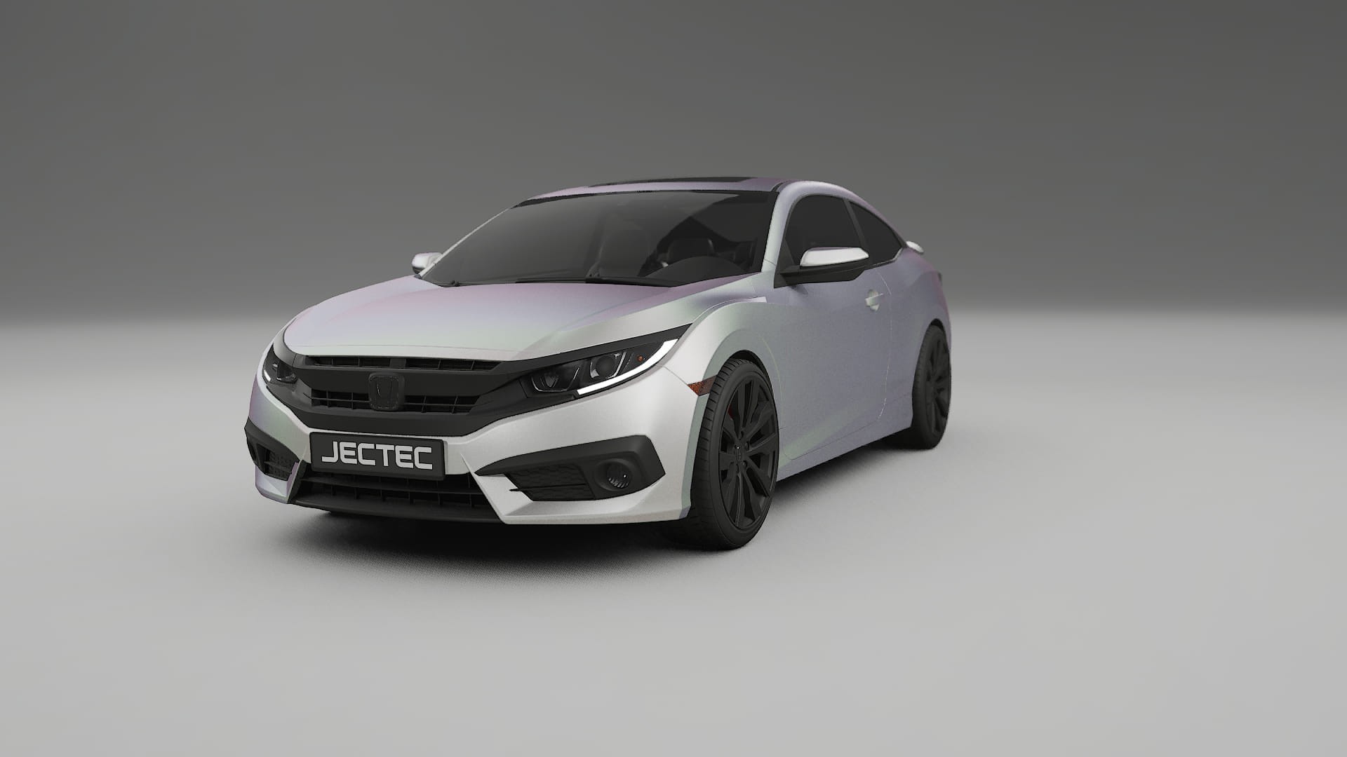 Honda Civic coupe prefacelift pre LCI TPU Lackskyddsfilm | NEBULA Färgskiftande PPF – Komplett Förskuret Kit