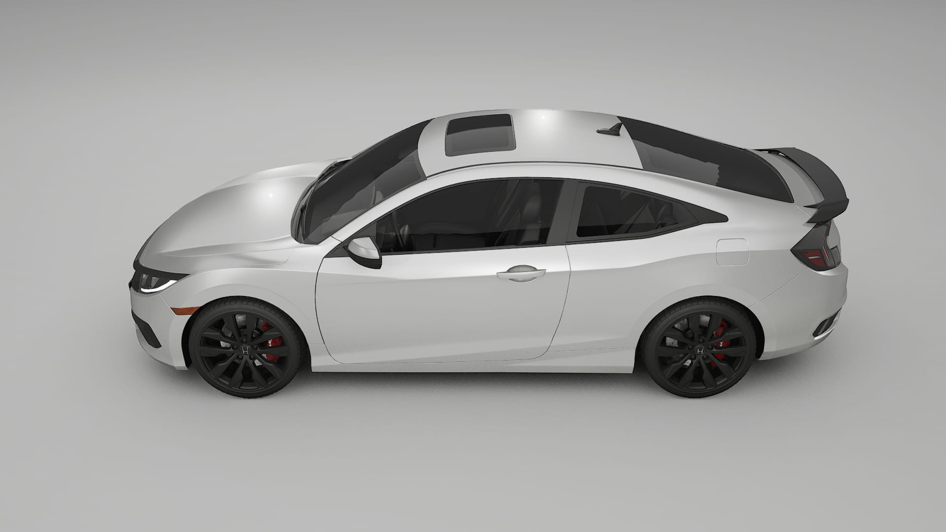 Honda Civic coupe prefacelift pre LCI TPU Lackskyddsfilm | OPAL Färgskiftande PPF – Komplett Förskuret Kit