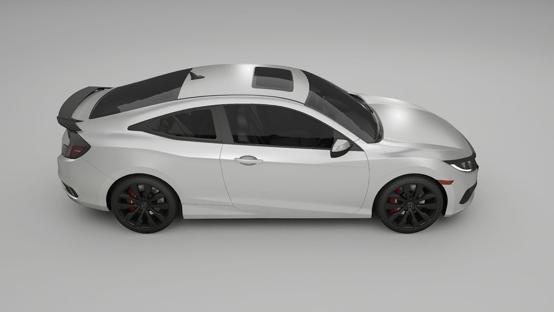 Honda Civic coupe prefacelift pre LCI TPU Lackskyddsfilm | OPAL Färgskiftande PPF – Komplett Förskuret Kit