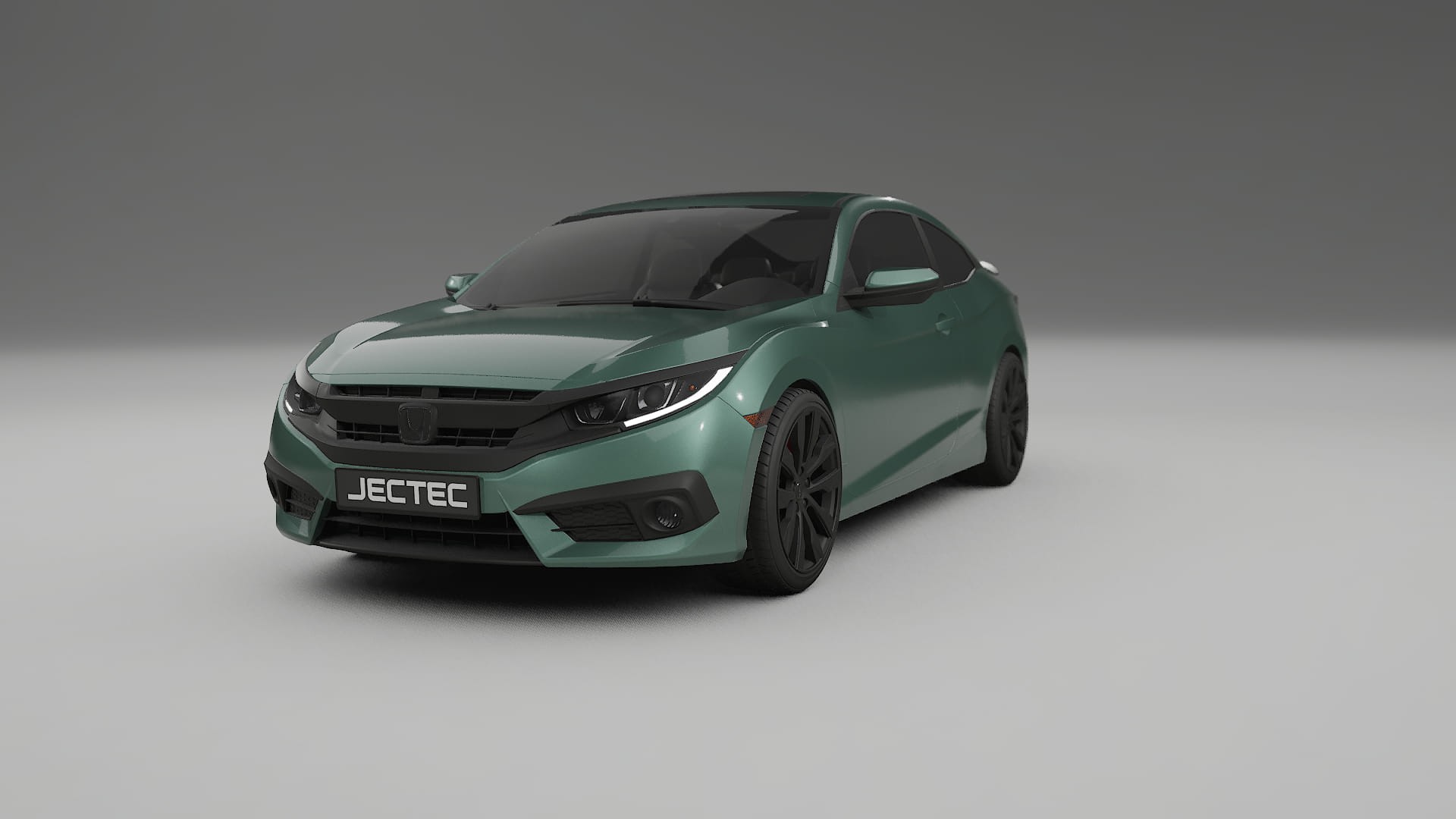 Honda Civic coupe prefacelift pre LCI TPU Lackskyddsfilm | EVERGREEN Färgskiftande PPF – Komplett Förskuret Kit