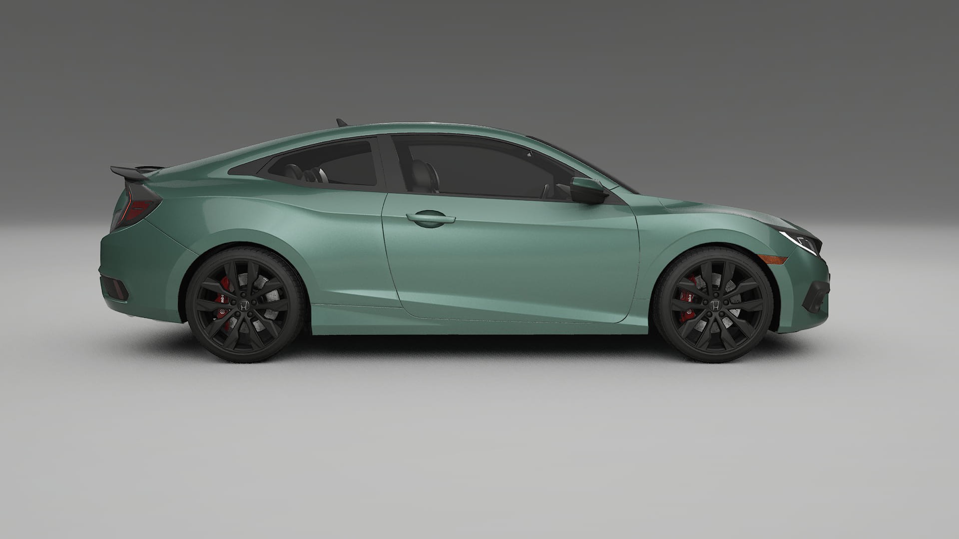 Honda Civic coupe prefacelift pre LCI TPU Lackskyddsfilm | EVERGREEN Färgskiftande PPF – Komplett Förskuret Kit