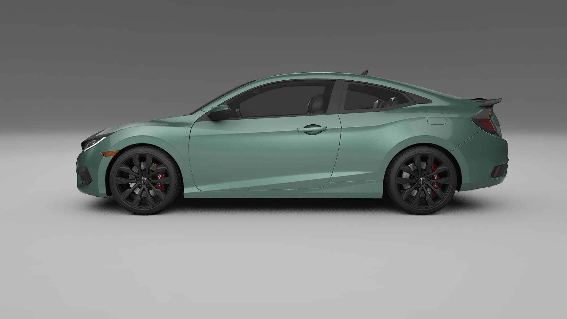 Honda Civic coupe prefacelift pre LCI TPU Lackskyddsfilm | EVERGREEN Färgskiftande PPF – Komplett Förskuret Kit