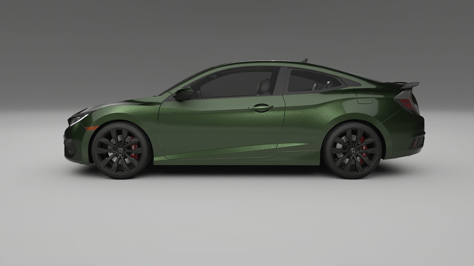 Honda Civic coupe prefacelift pre LCI TPU Lackskyddsfilm | LAGOON Färgskiftande PPF – Komplett Förskuret Kit