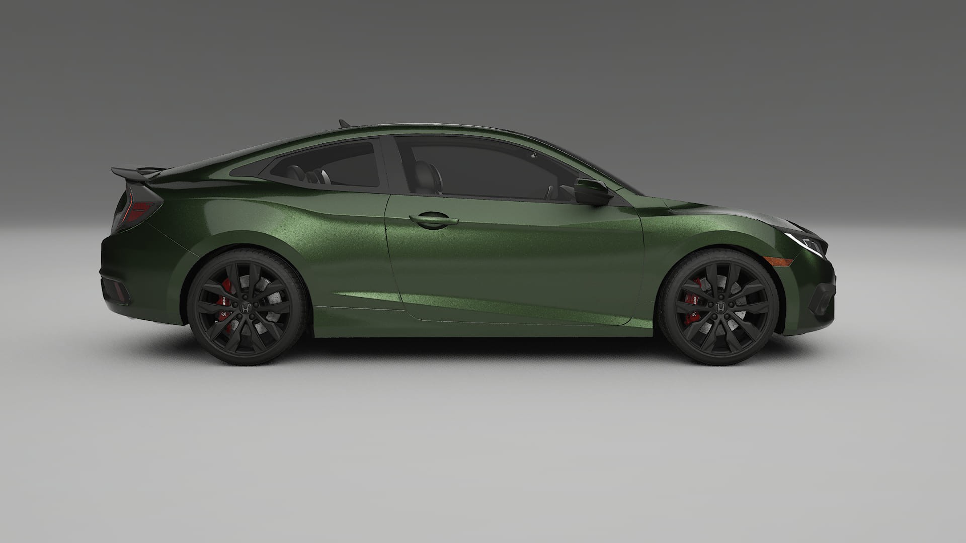 Honda Civic coupe prefacelift pre LCI TPU Lackskyddsfilm | LAGOON Färgskiftande PPF – Komplett Förskuret Kit