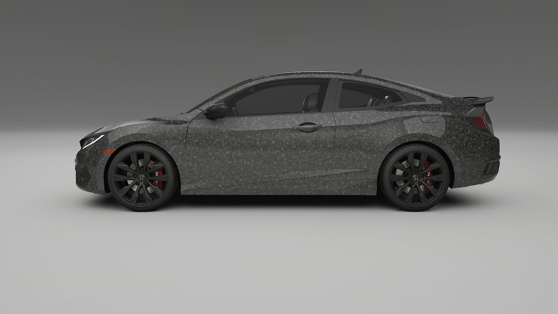 Honda Civic coupe prefacelift pre LCI TPU Lackskyddsfilm | FORGED S Färgskiftande PPF – Komplett Förskuret Kit