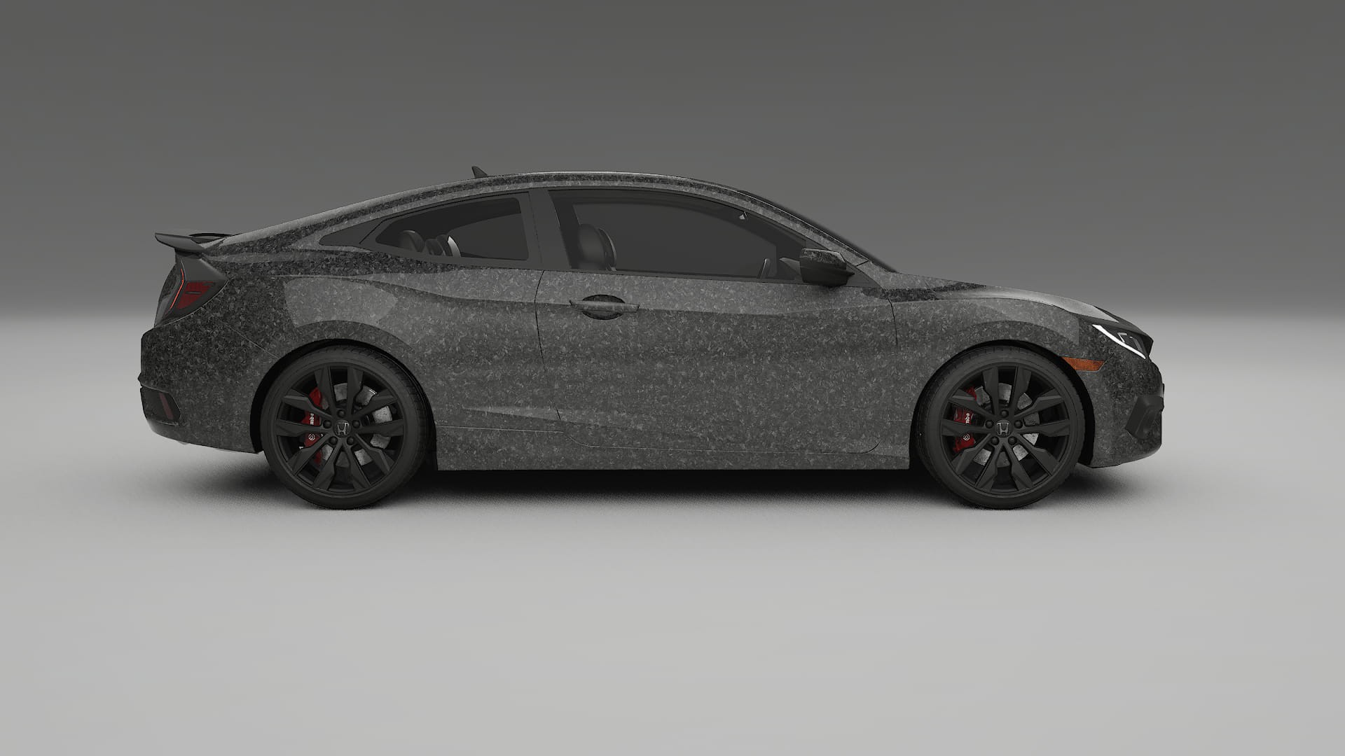Honda Civic coupe prefacelift pre LCI TPU Lackskyddsfilm | FORGED S Färgskiftande PPF – Komplett Förskuret Kit