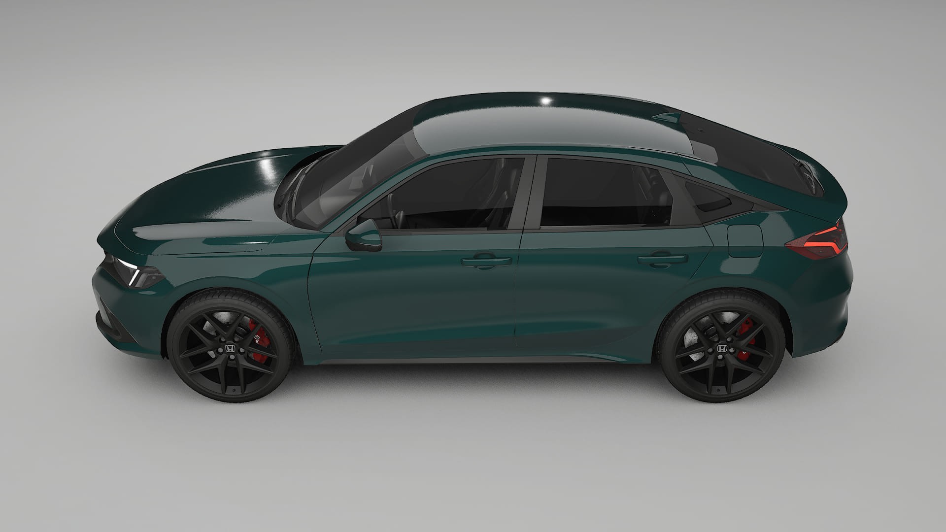 Honda Civic hatchback TPU Lackskyddsfilm | INFERNO Färgskiftande PPF – Komplett Förskuret Kit