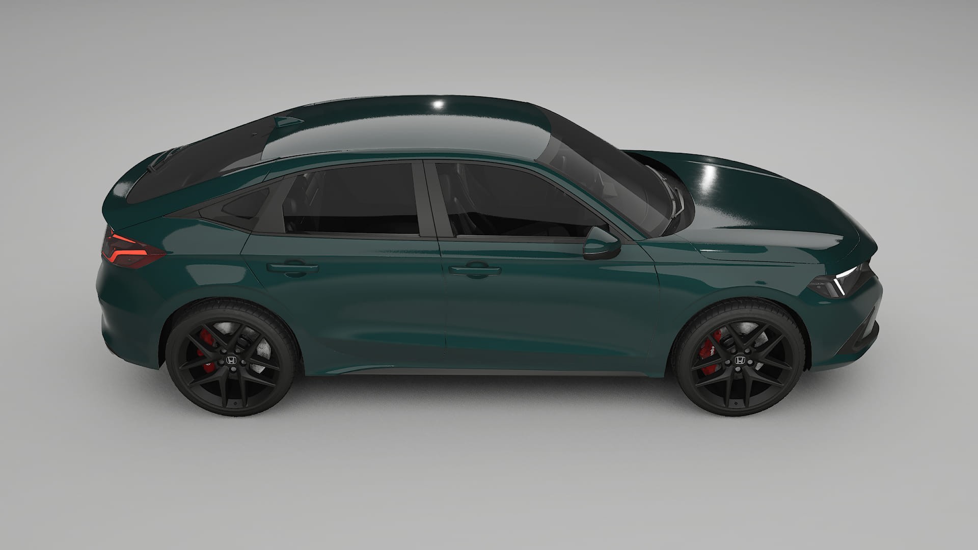 Honda Civic hatchback TPU Lackskyddsfilm | INFERNO Färgskiftande PPF – Komplett Förskuret Kit