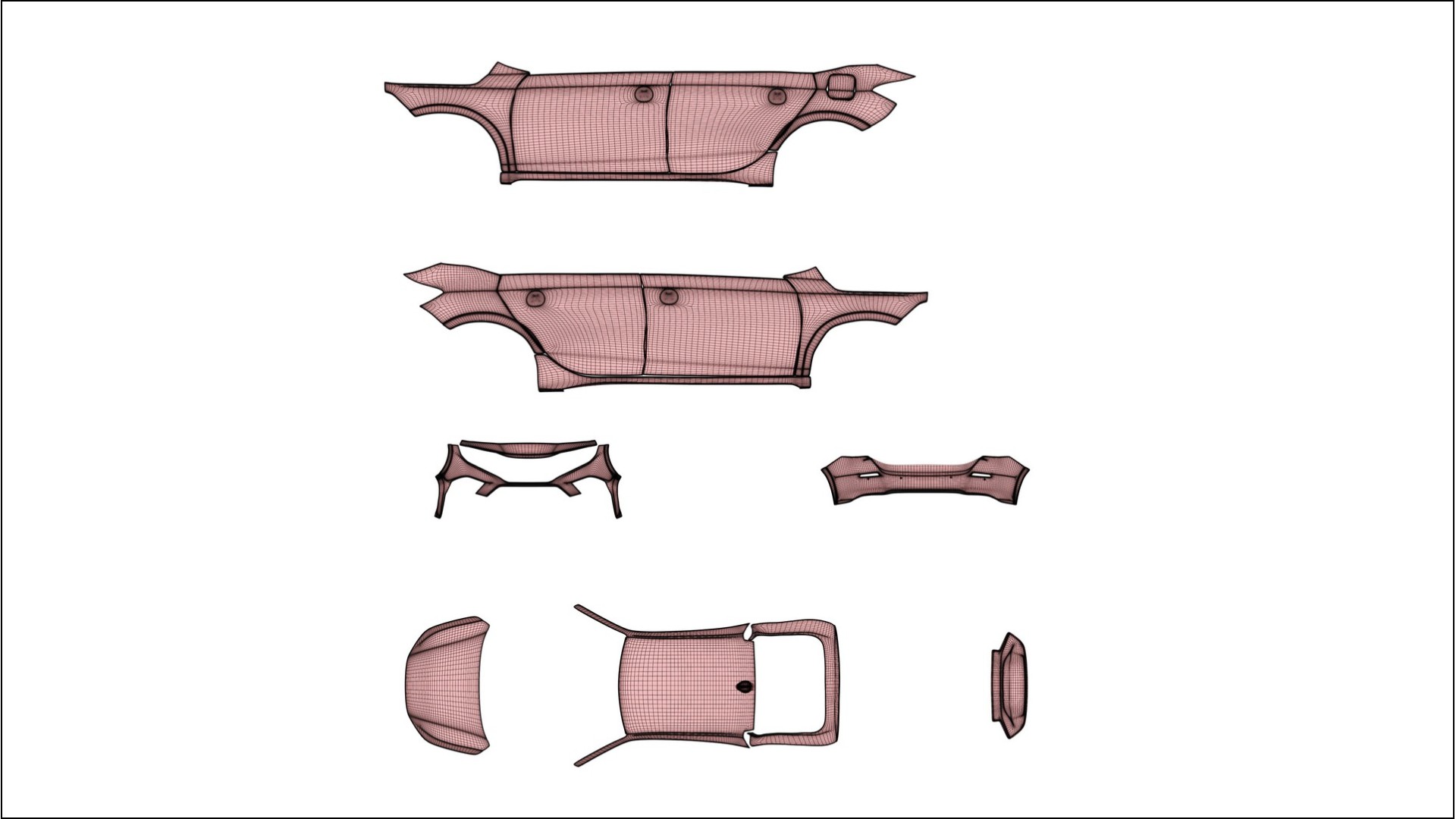 Honda Civic hatchback TPU Lackskyddsfilm | SLATE Färgskiftande PPF – Komplett Förskuret Kit 2