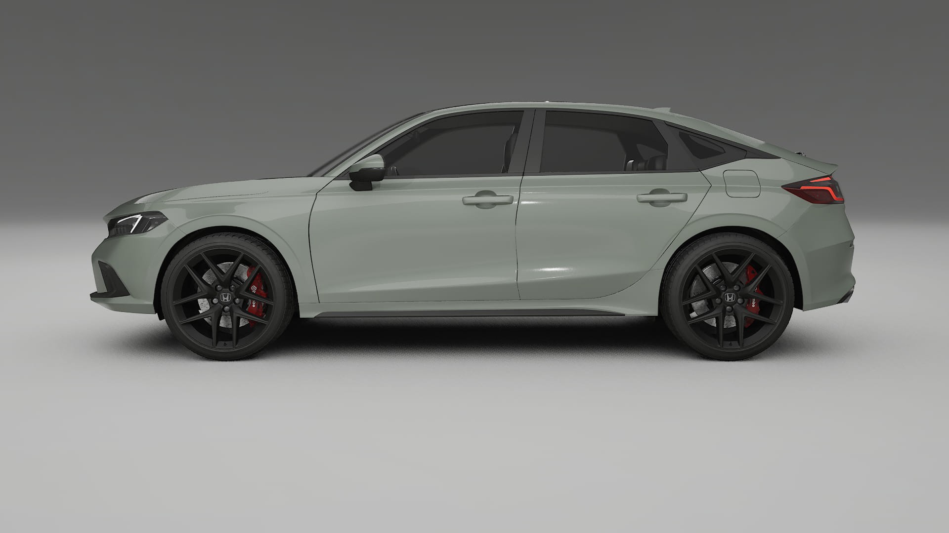 Honda Civic hatchback TPU Lackskyddsfilm | SLATE Färgskiftande PPF – Komplett Förskuret Kit