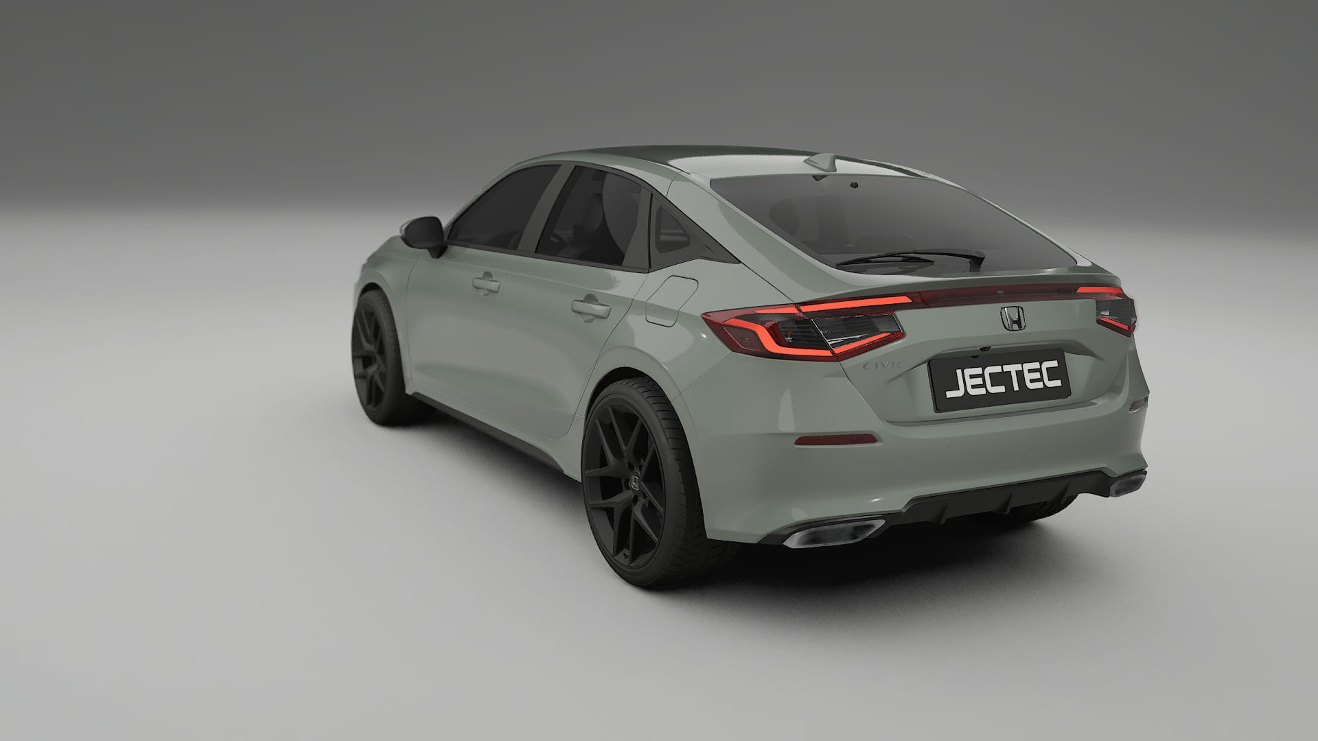 Honda Civic hatchback TPU Lackskyddsfilm | SLATE Färgskiftande PPF – Komplett Förskuret Kit