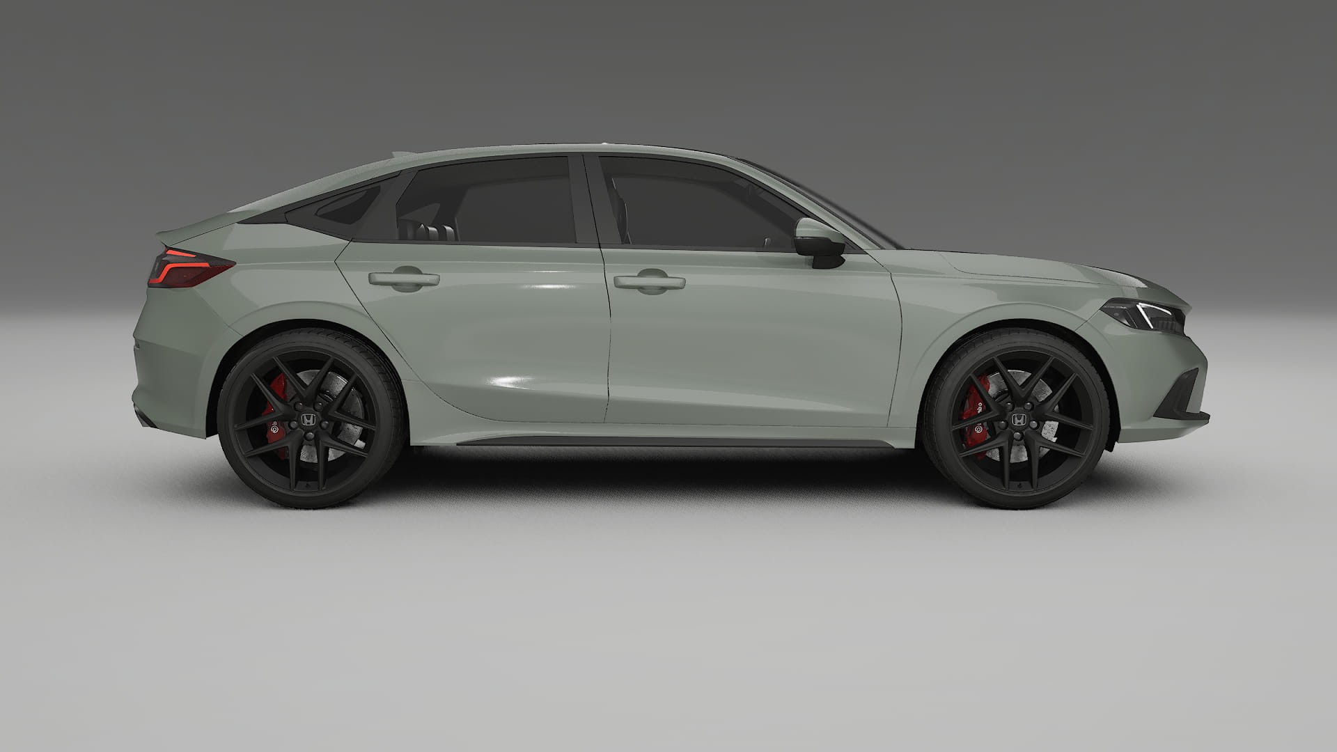 Honda Civic hatchback TPU Lackskyddsfilm | SLATE Färgskiftande PPF – Komplett Förskuret Kit