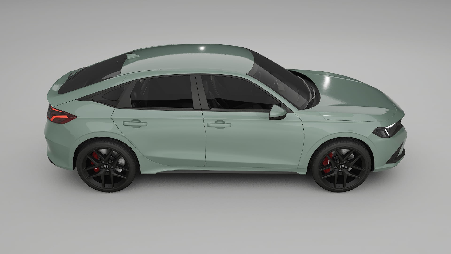 Honda Civic hatchback TPU Lackskyddsfilm | CINDER Färgskiftande PPF – Komplett Förskuret Kit