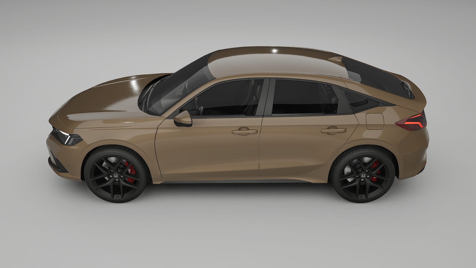 Honda Civic hatchback TPU Lackskyddsfilm | SAHARA Färgskiftande PPF – Komplett Förskuret Kit