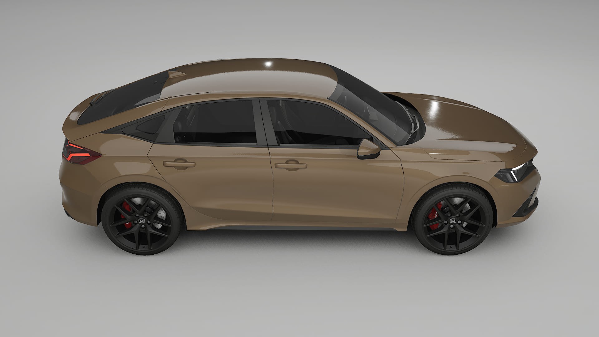 Honda Civic hatchback TPU Lackskyddsfilm | SAHARA Färgskiftande PPF – Komplett Förskuret Kit