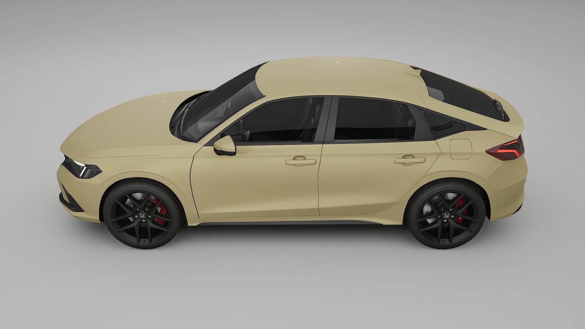 Honda Civic hatchback TPU Lackskyddsfilm | SAND Färgskiftande PPF – Komplett Förskuret Kit