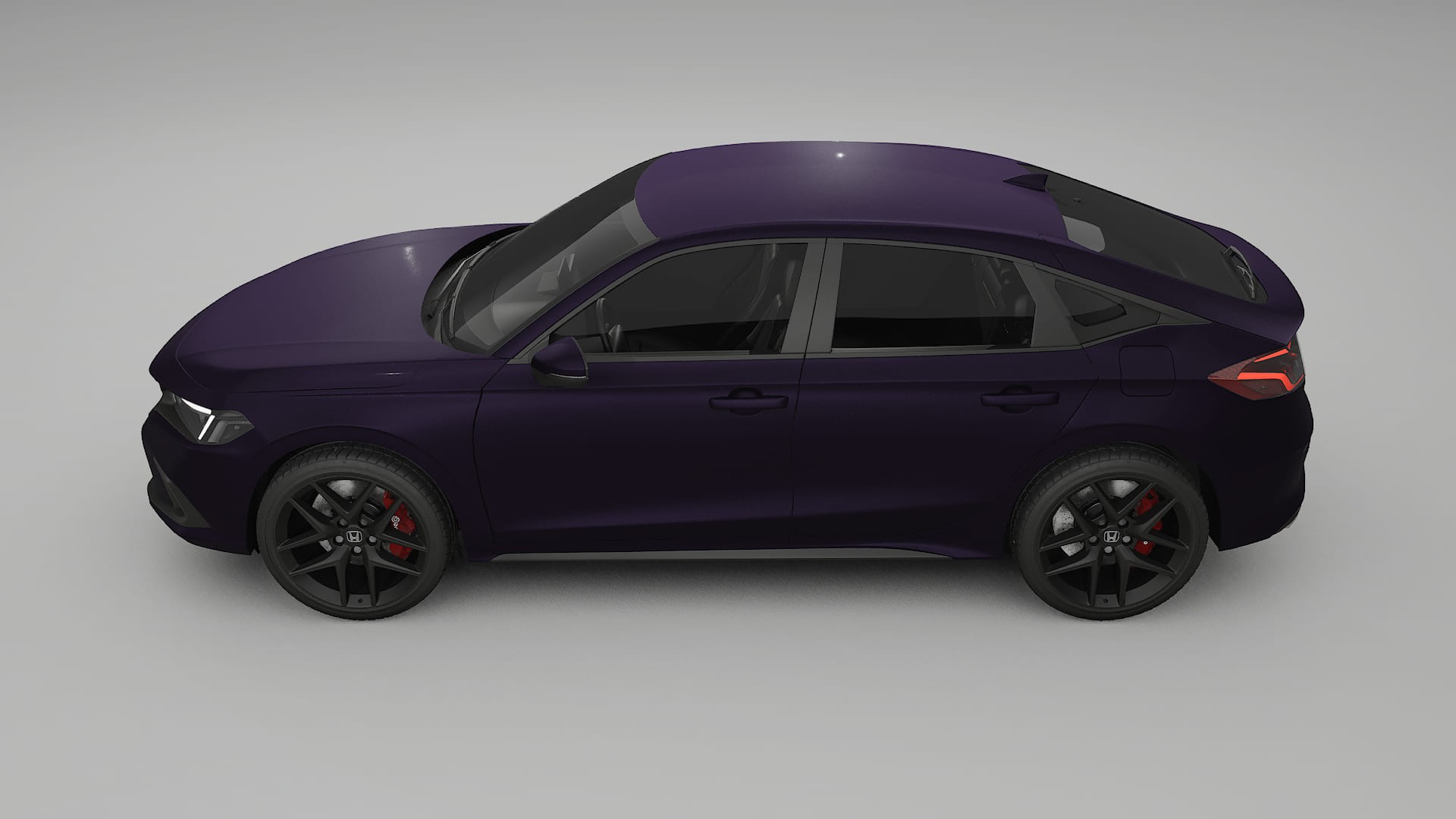 Honda Civic hatchback TPU Lackskyddsfilm | VIOLET Färgskiftande PPF – Komplett Förskuret Kit