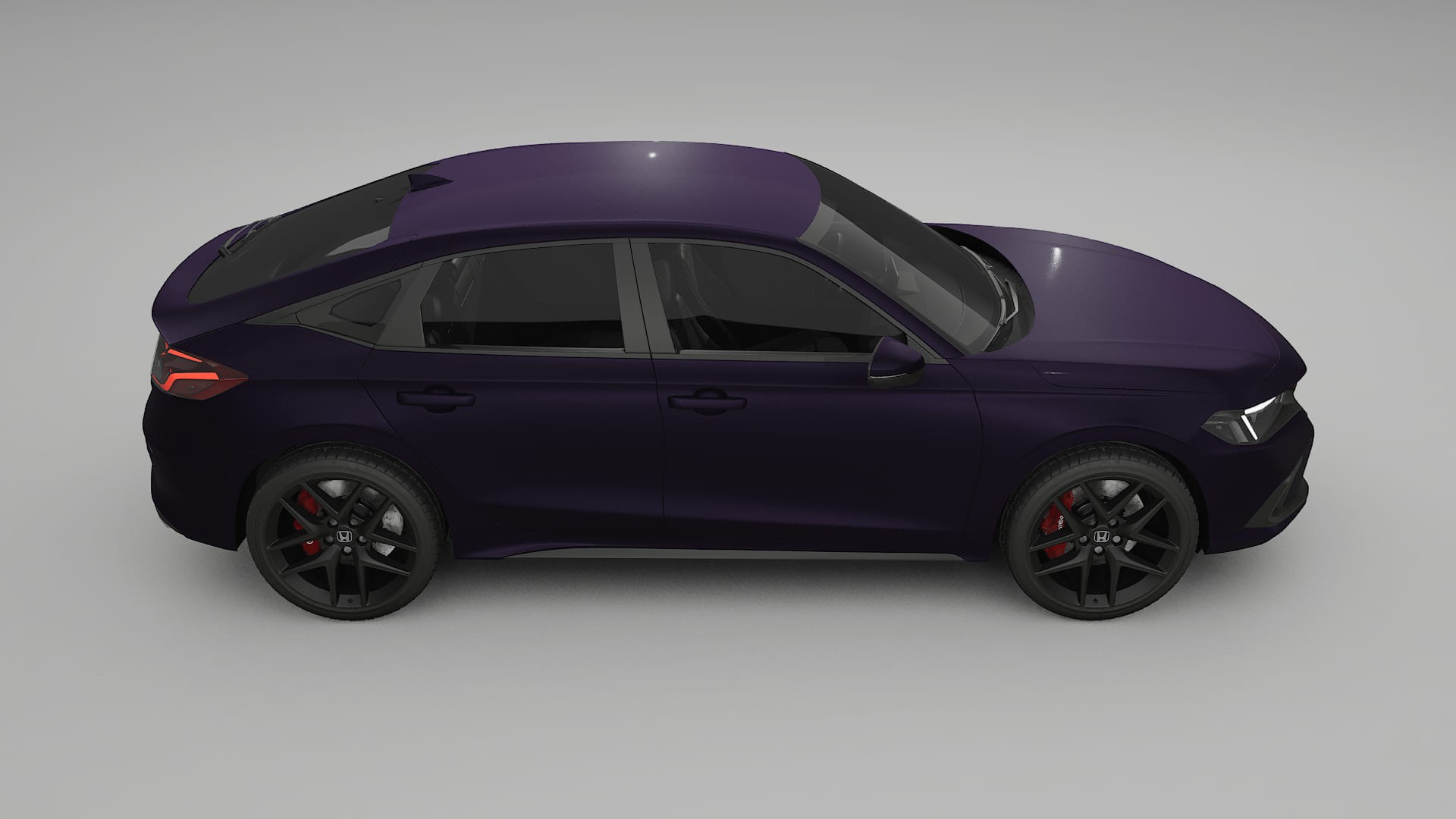 Honda Civic hatchback TPU Lackskyddsfilm | VIOLET Färgskiftande PPF – Komplett Förskuret Kit