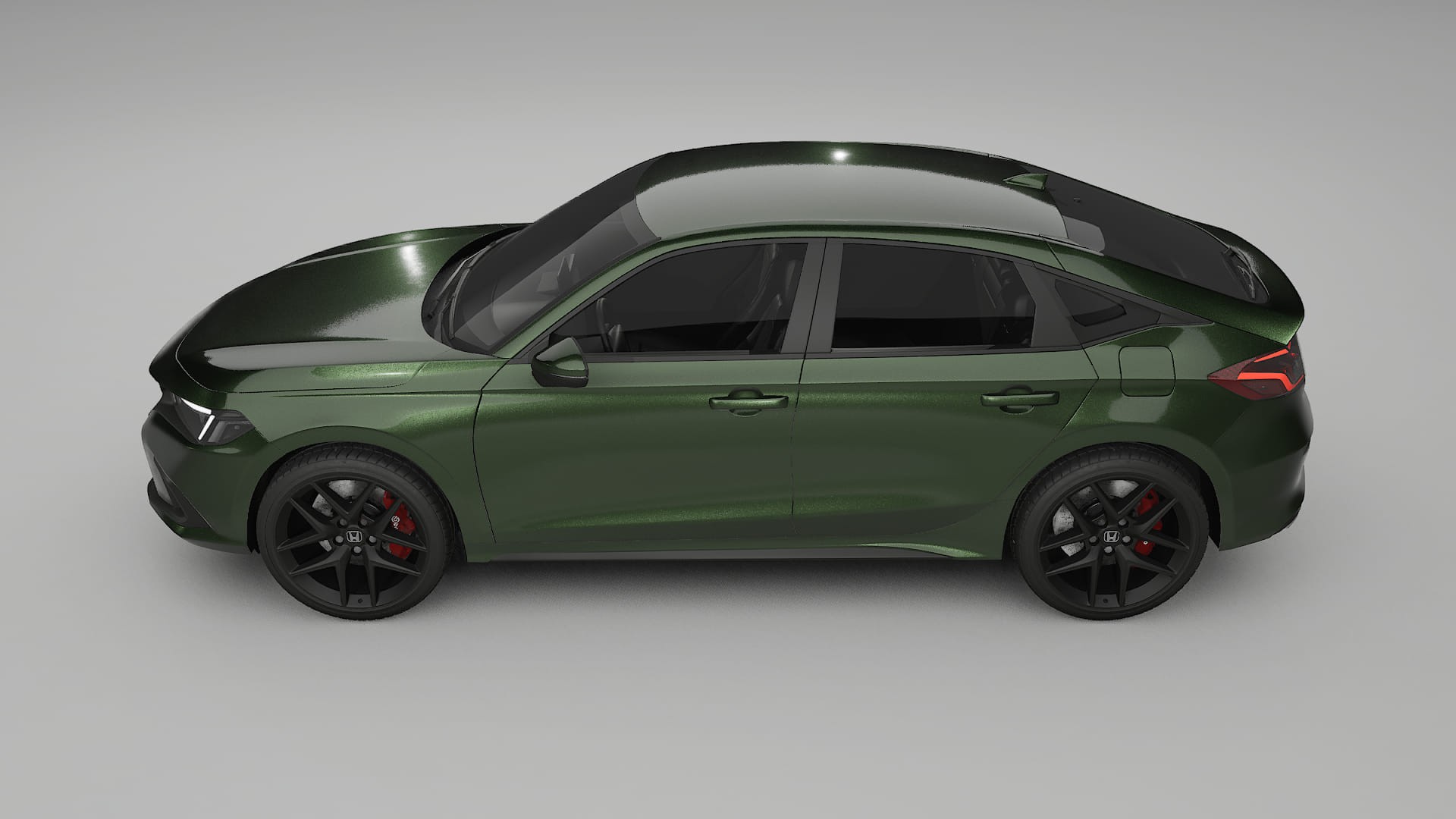 Honda Civic hatchback TPU Lackskyddsfilm | LAGOON Färgskiftande PPF – Komplett Förskuret Kit