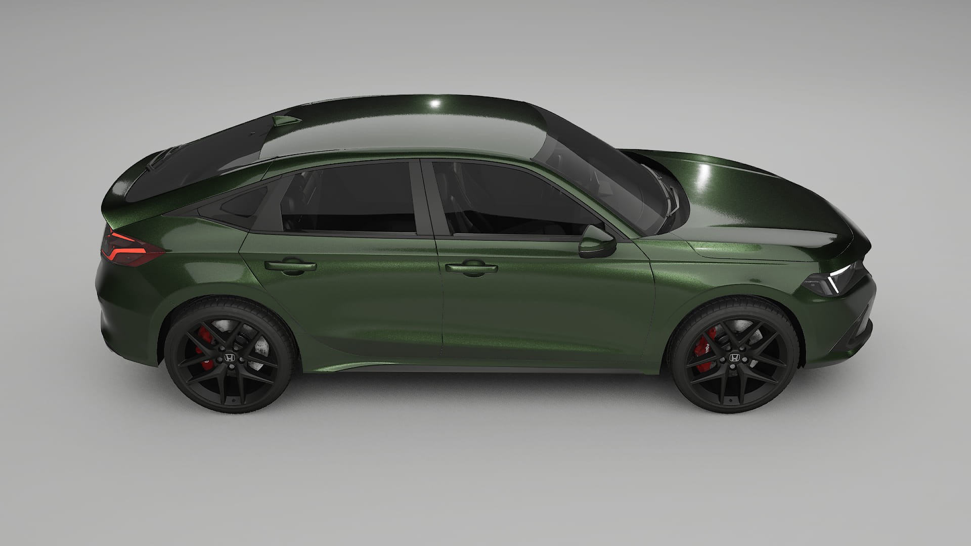 Honda Civic hatchback TPU Lackskyddsfilm | LAGOON Färgskiftande PPF – Komplett Förskuret Kit